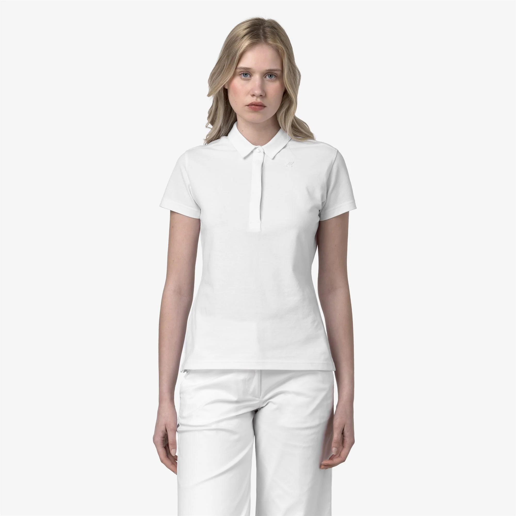 AMEDEA PIQUE SLIM - Polo Shirts - Polo - Woman - WHITE - Image 3