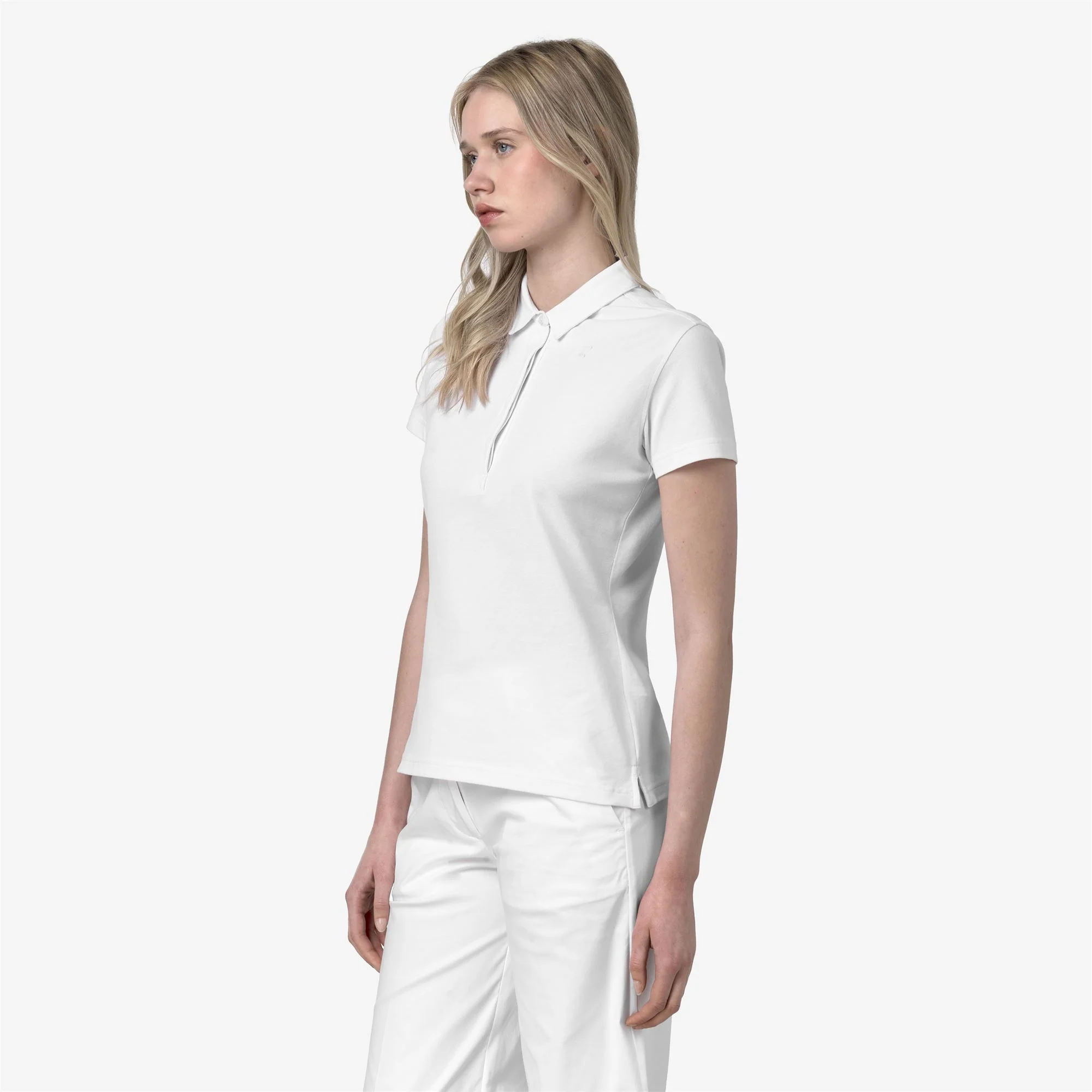 AMEDEA PIQUE SLIM - Polo Shirts - Polo - Woman - WHITE - Image 4