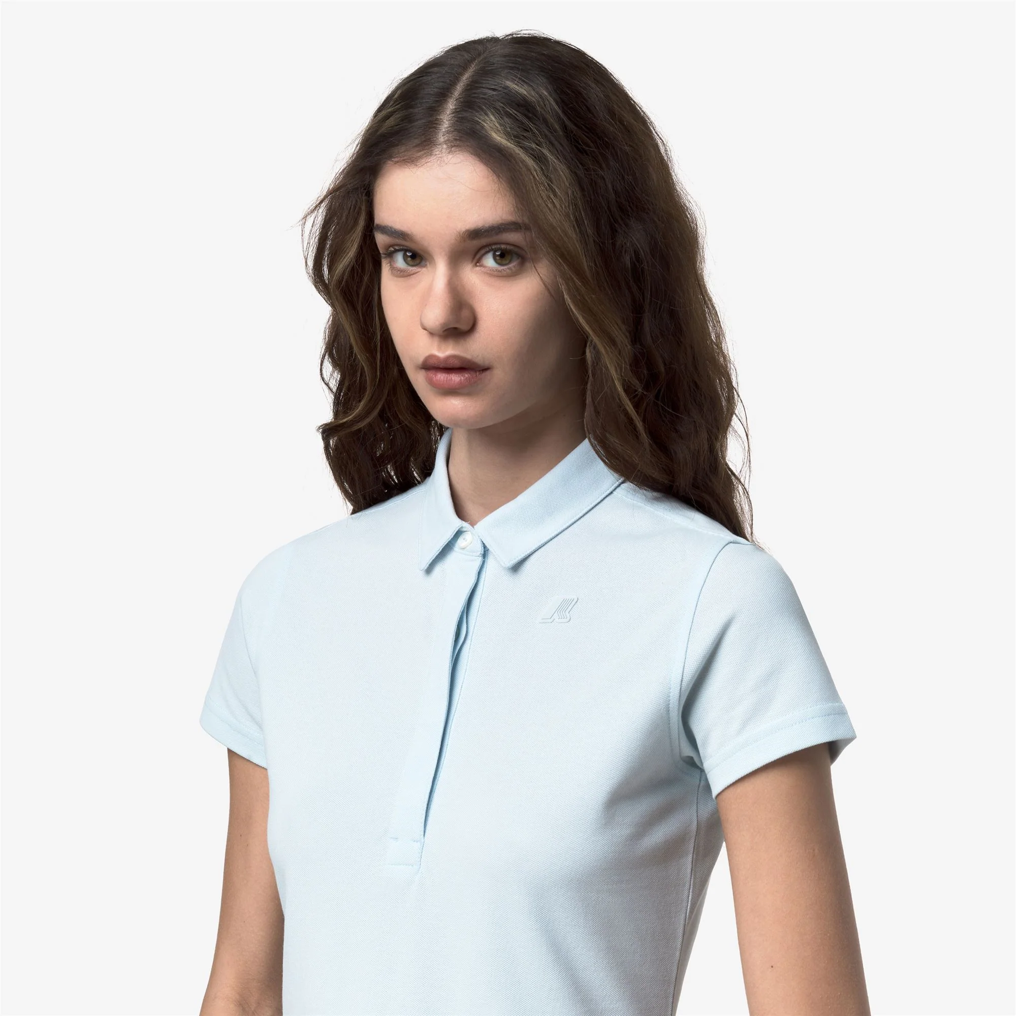 AMEDEA PIQUE SLIM - Polo Shirts - Polo - Woman - BLUE BALLAD - Image 2