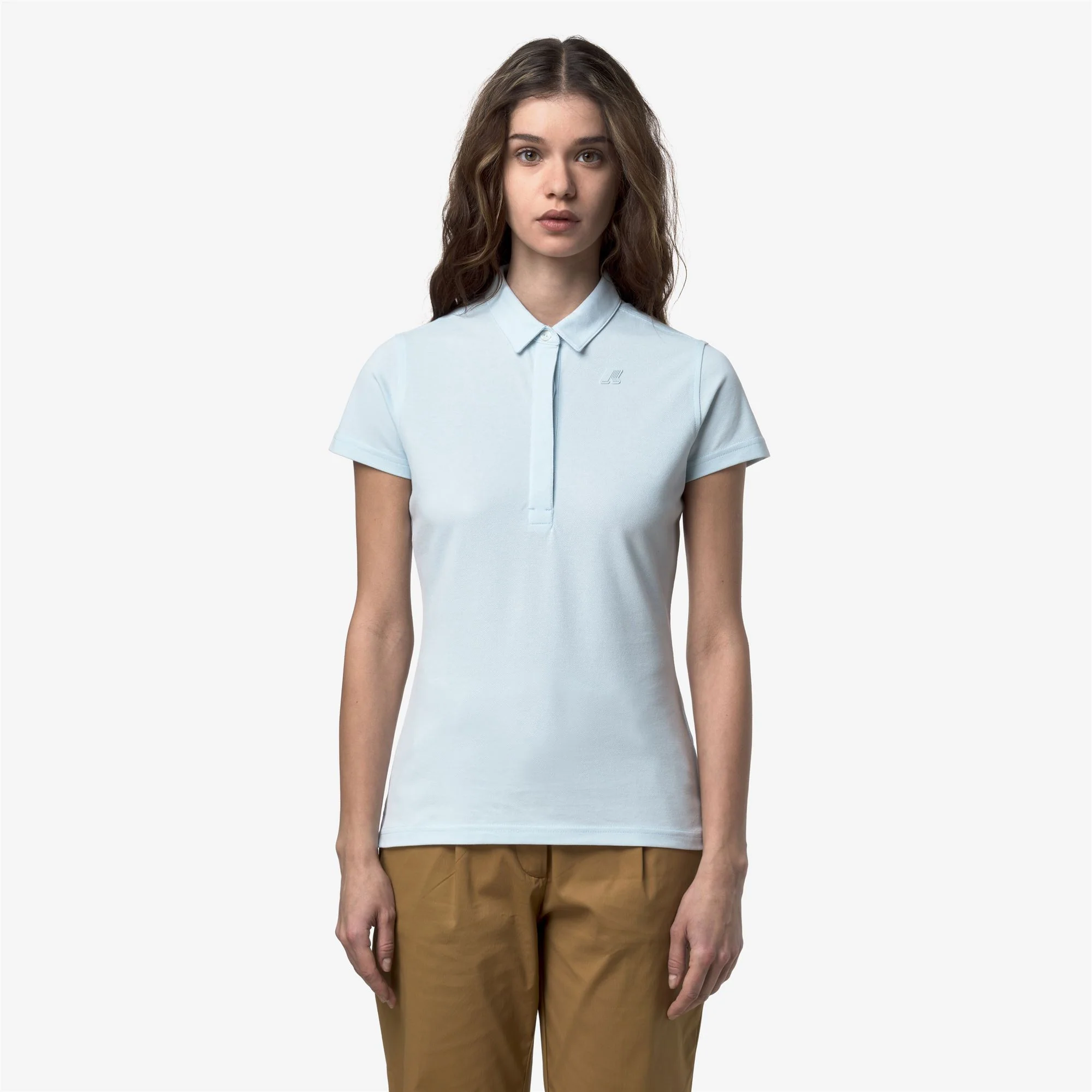 AMEDEA PIQUE SLIM - Polo Shirts - Polo - Woman - BLUE BALLAD - Image 3