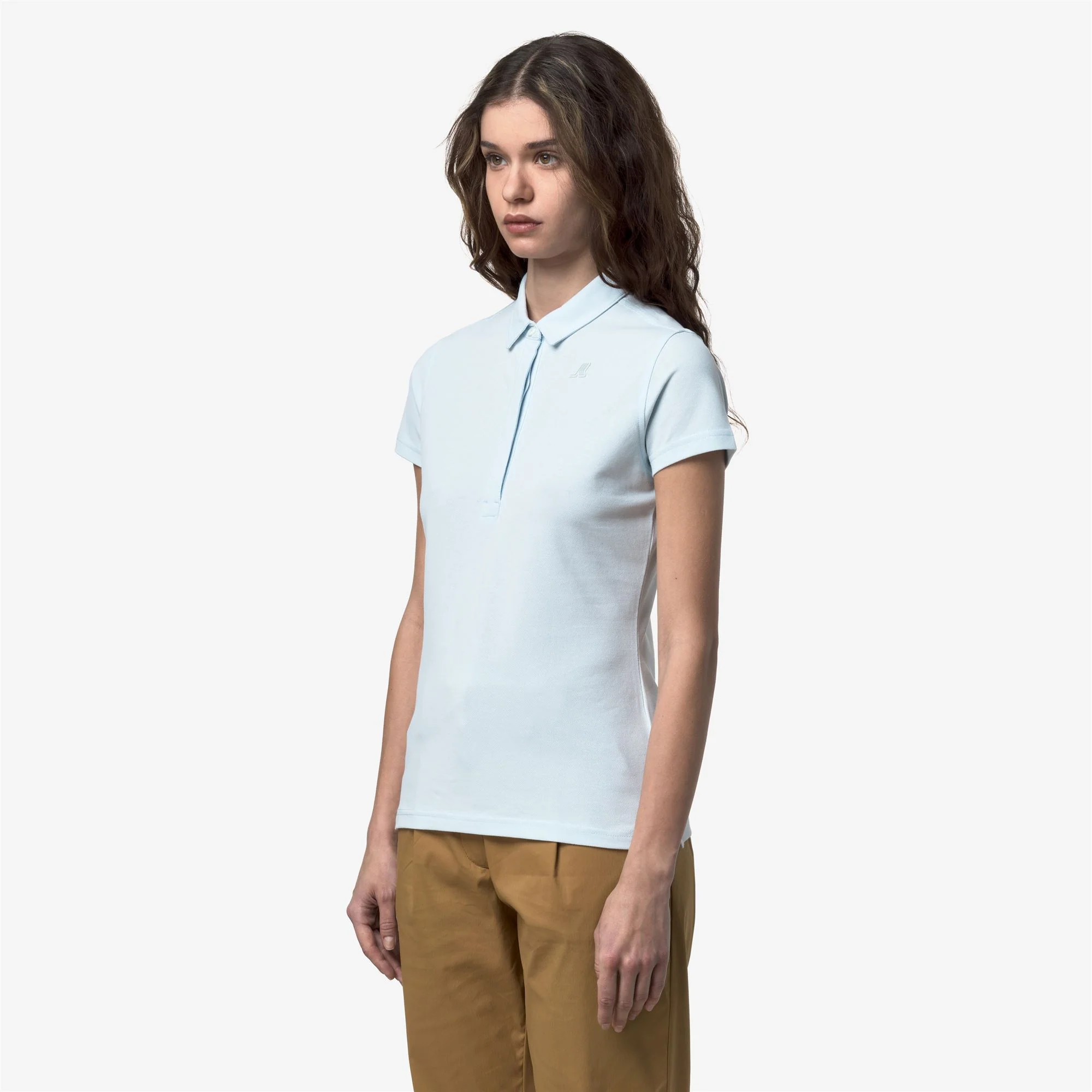 AMEDEA PIQUE SLIM - Polo Shirts - Polo - Woman - BLUE BALLAD - Image 4