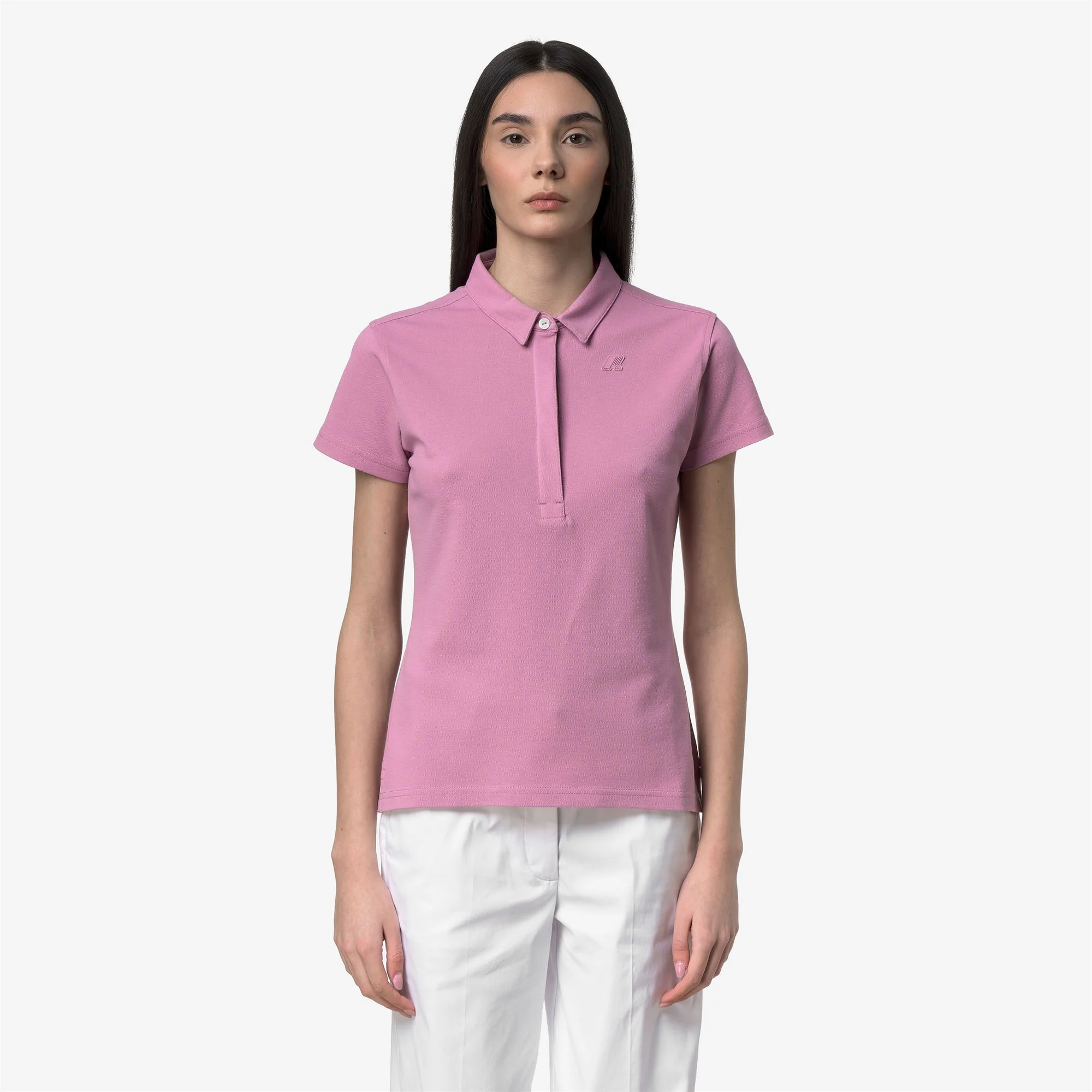 AMEDEA PIQUE SLIM - Polo Shirts - Polo - Woman - VIOLET GLICINE - Image 3