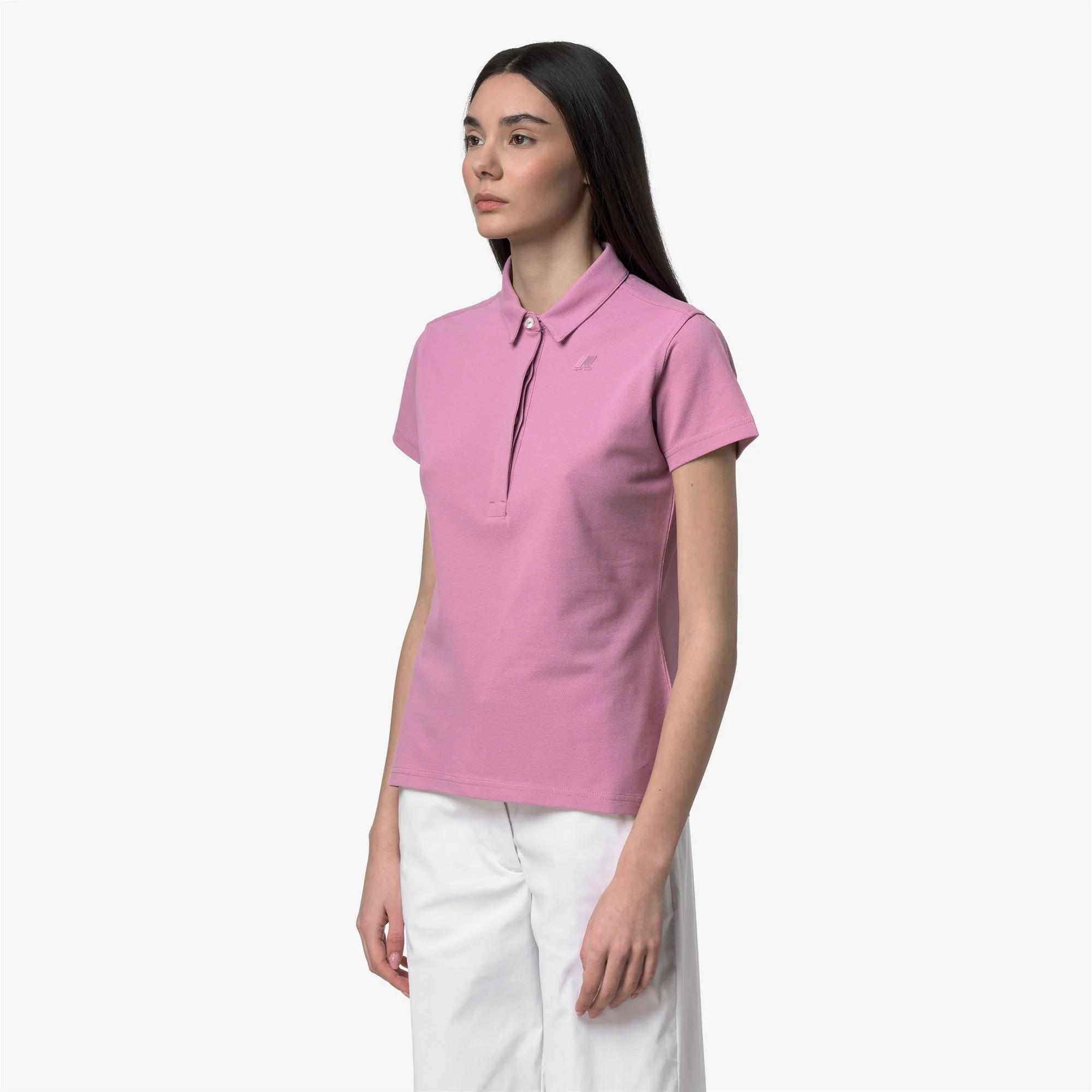 AMEDEA PIQUE SLIM - Polo Shirts - Polo - Woman - VIOLET GLICINE - Image 4