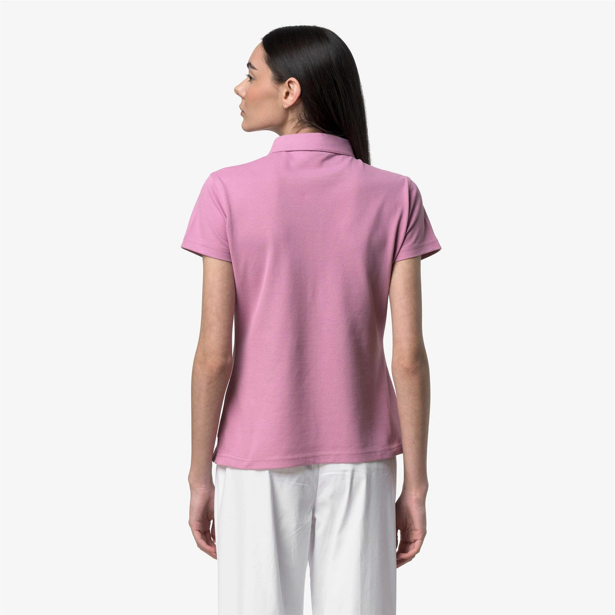 AMEDEA PIQUE SLIM - Polo Shirts - Polo - Woman - VIOLET GLICINE - Image 5