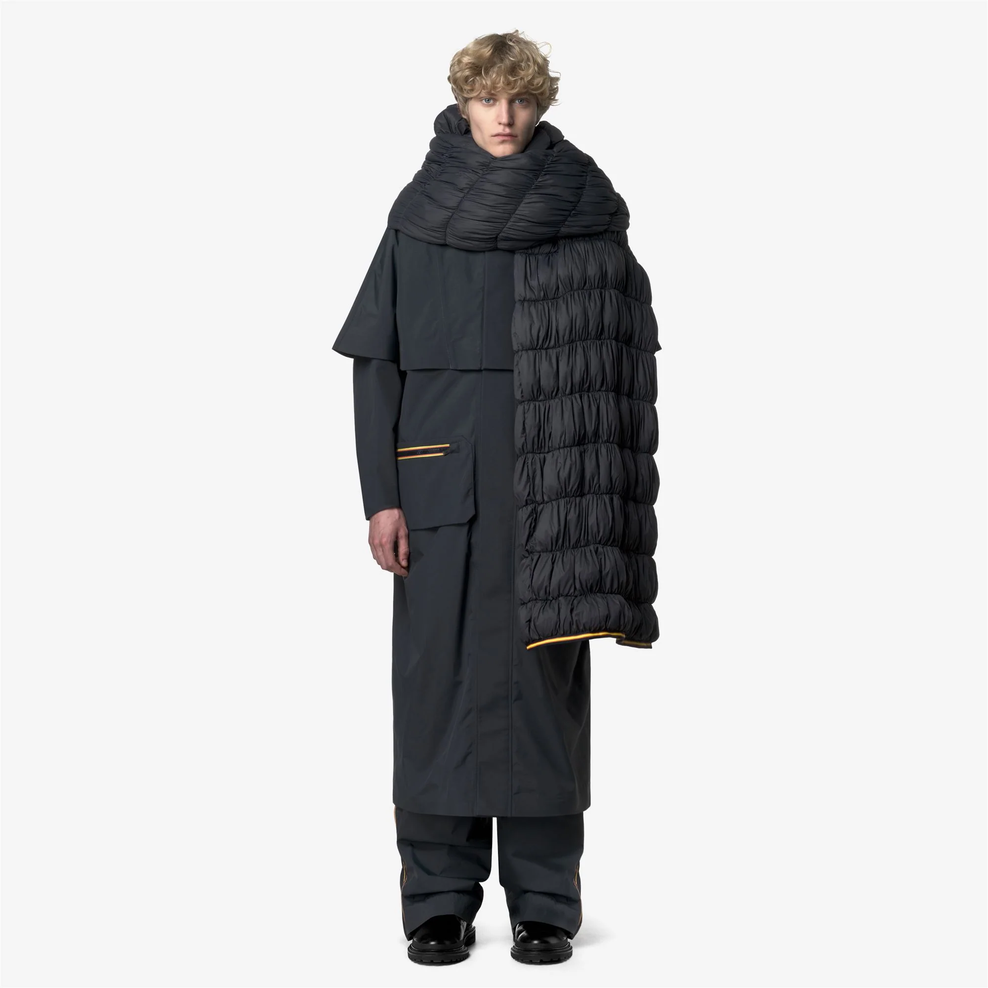 SOUFFLE MAXI TECH WARM - Scarves - SCARF - Unisex - BLUE NIGHT - Image 2