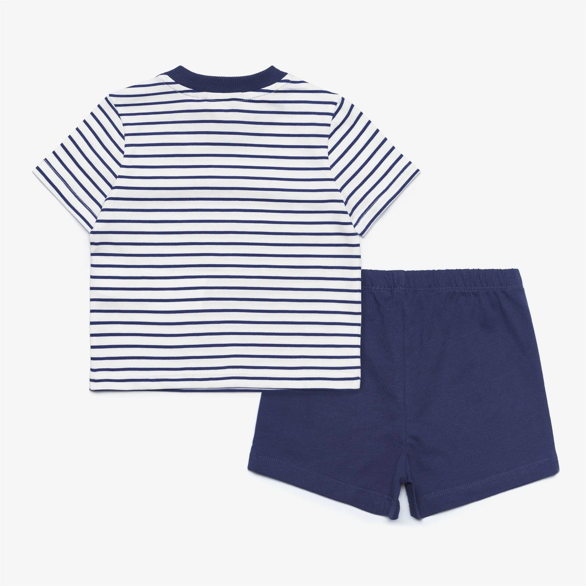 E. PETE SET STRIPES JERSEY - SETS - Shorts / T-Shirt - Kid unisex - WHITE-BLUE DEEP COBALT - Image 2