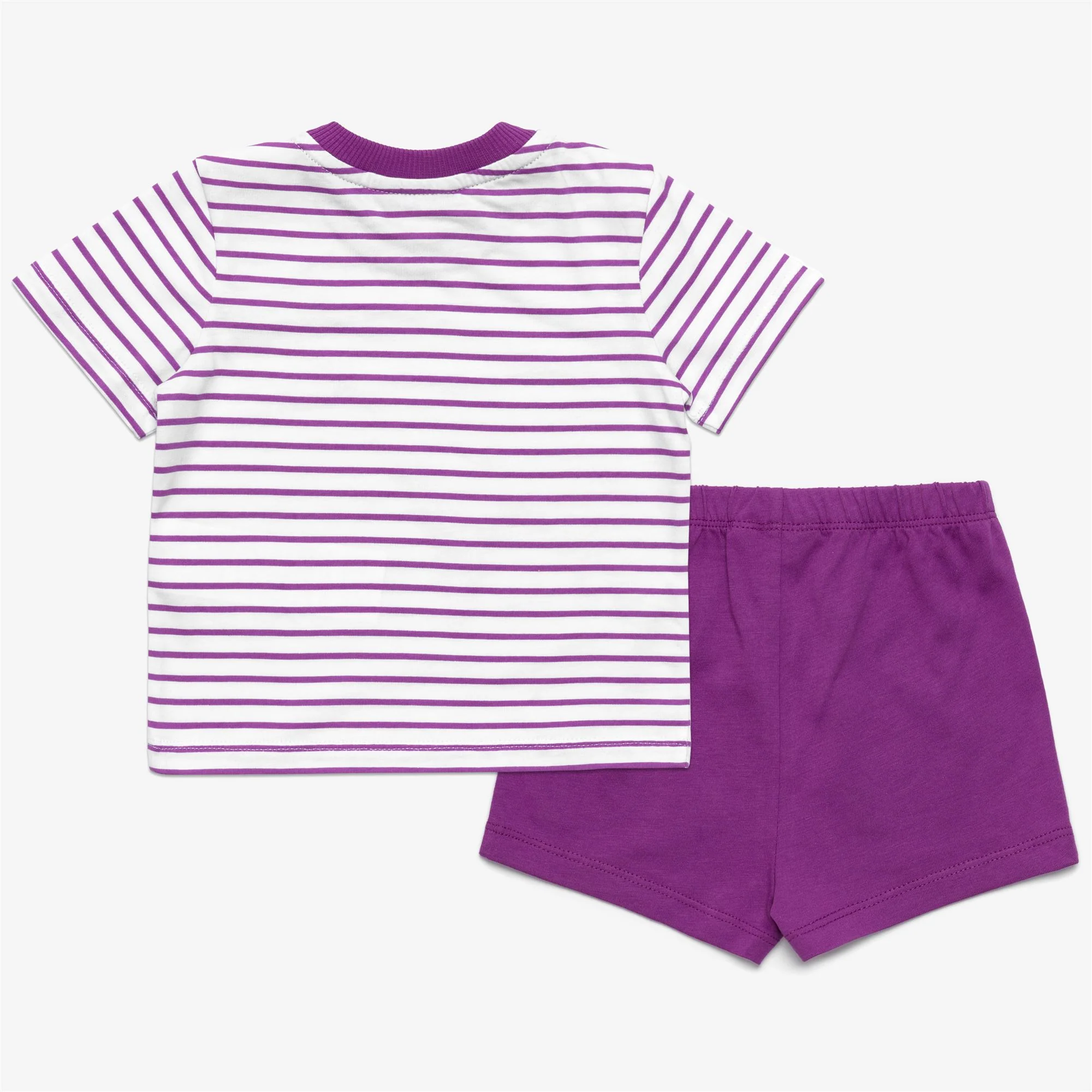 E. PETE SET STRIPES JERSEY - SETS - Shorts / T-Shirt - Kid unisex - WHITE-VIOLET - Image 2