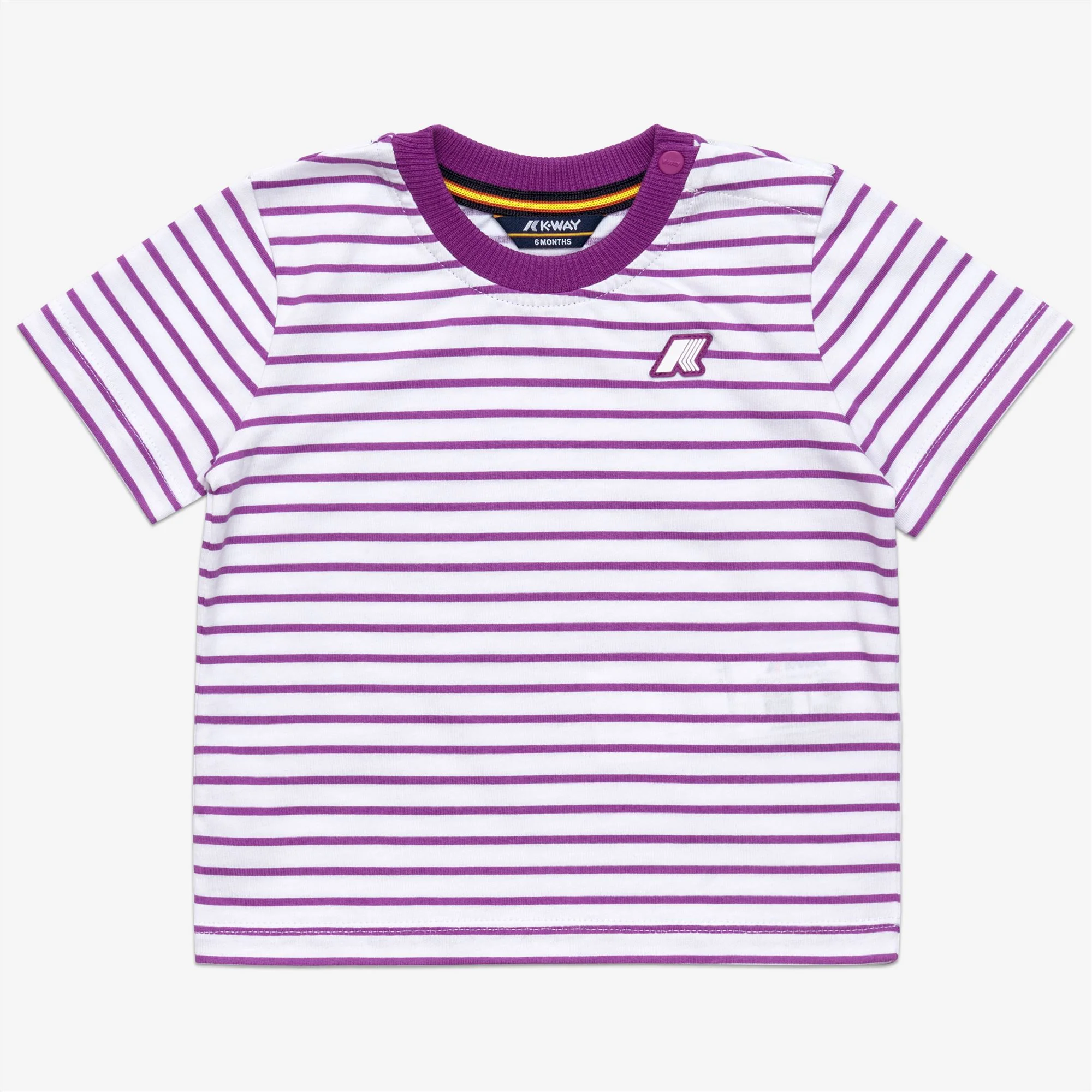 E. PETE SET STRIPES JERSEY - SETS - Shorts / T-Shirt - Kid unisex - WHITE-VIOLET - Image 3