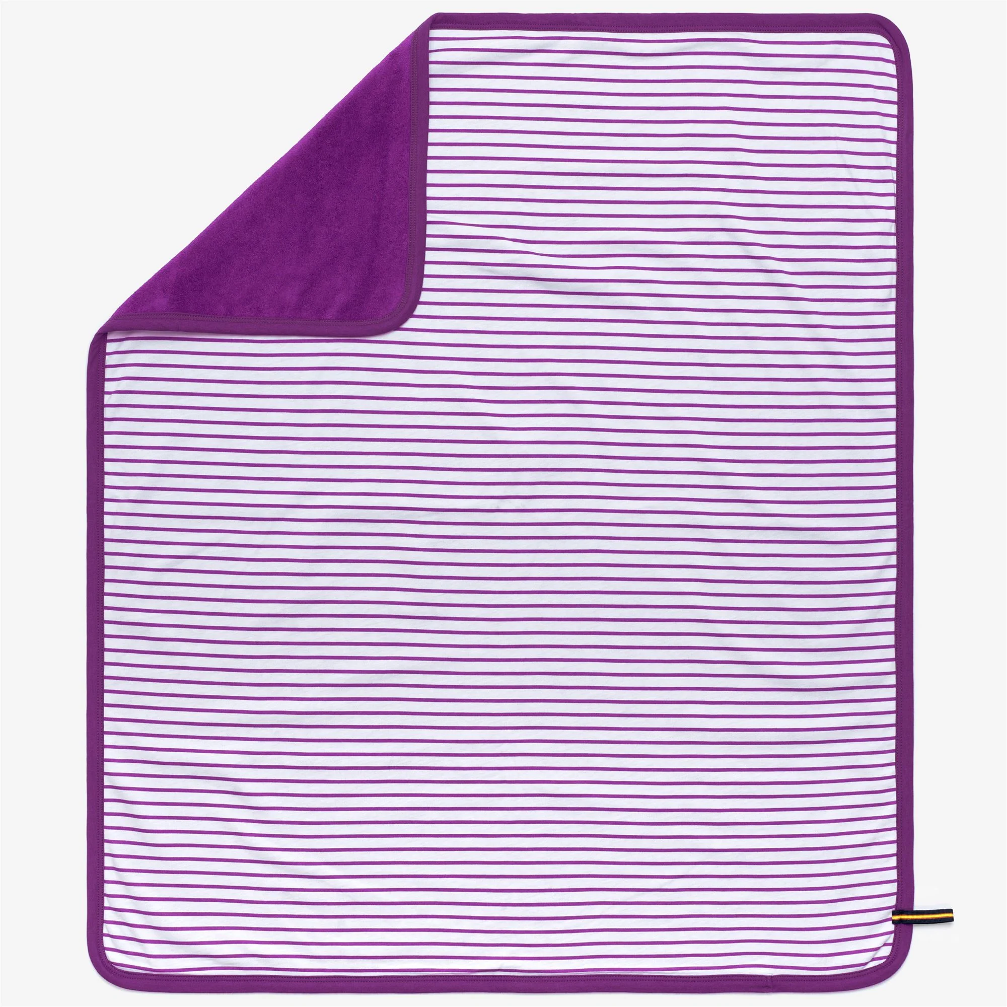 E. SET STRIPES REVERSIBLE - SETS - Blanket / Hat / Shoes - Kid unisex - WHITE-VIOLET - Image 2