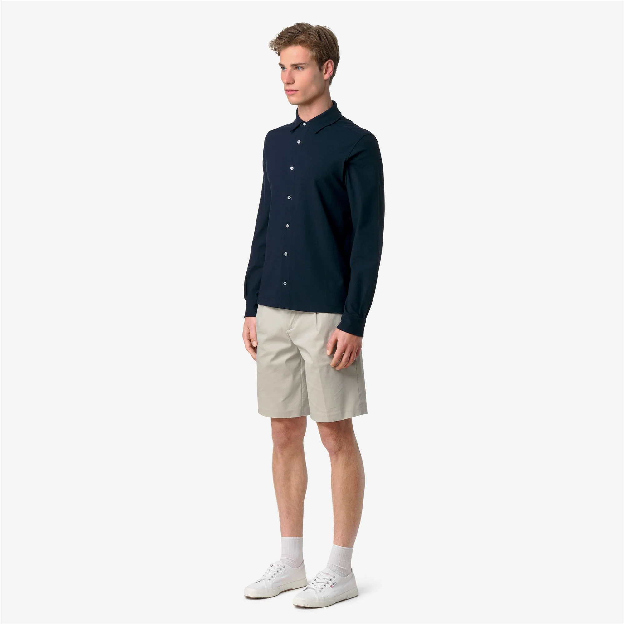 TIMOTHEE COTTON - SHIRTS - CLASSIC - Man - BLUE DEPTH - Image 4