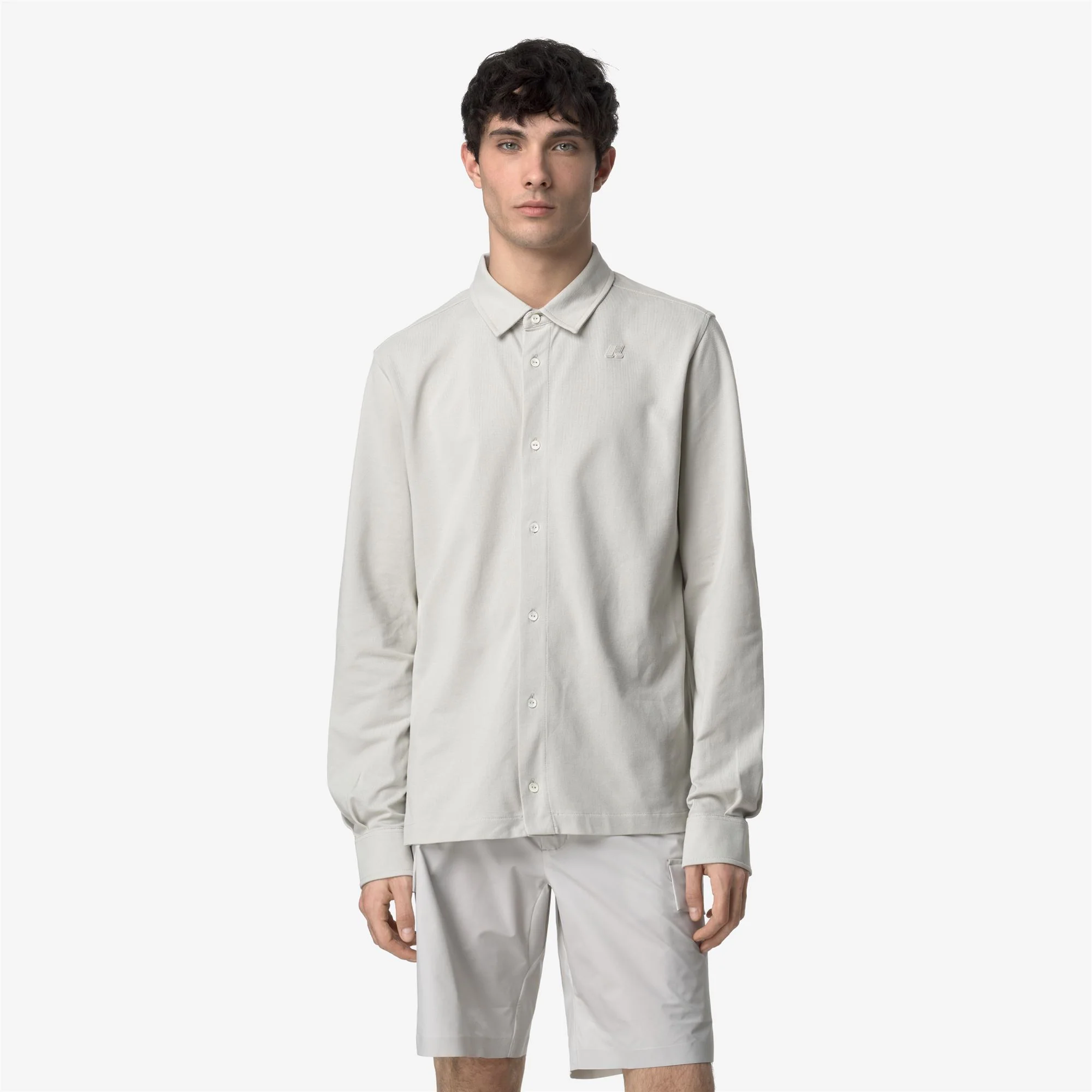 TIMOTHEE PIQUE SLIM - SHIRTS - CLASSIC - Man - BEIGE LT - Image 3
