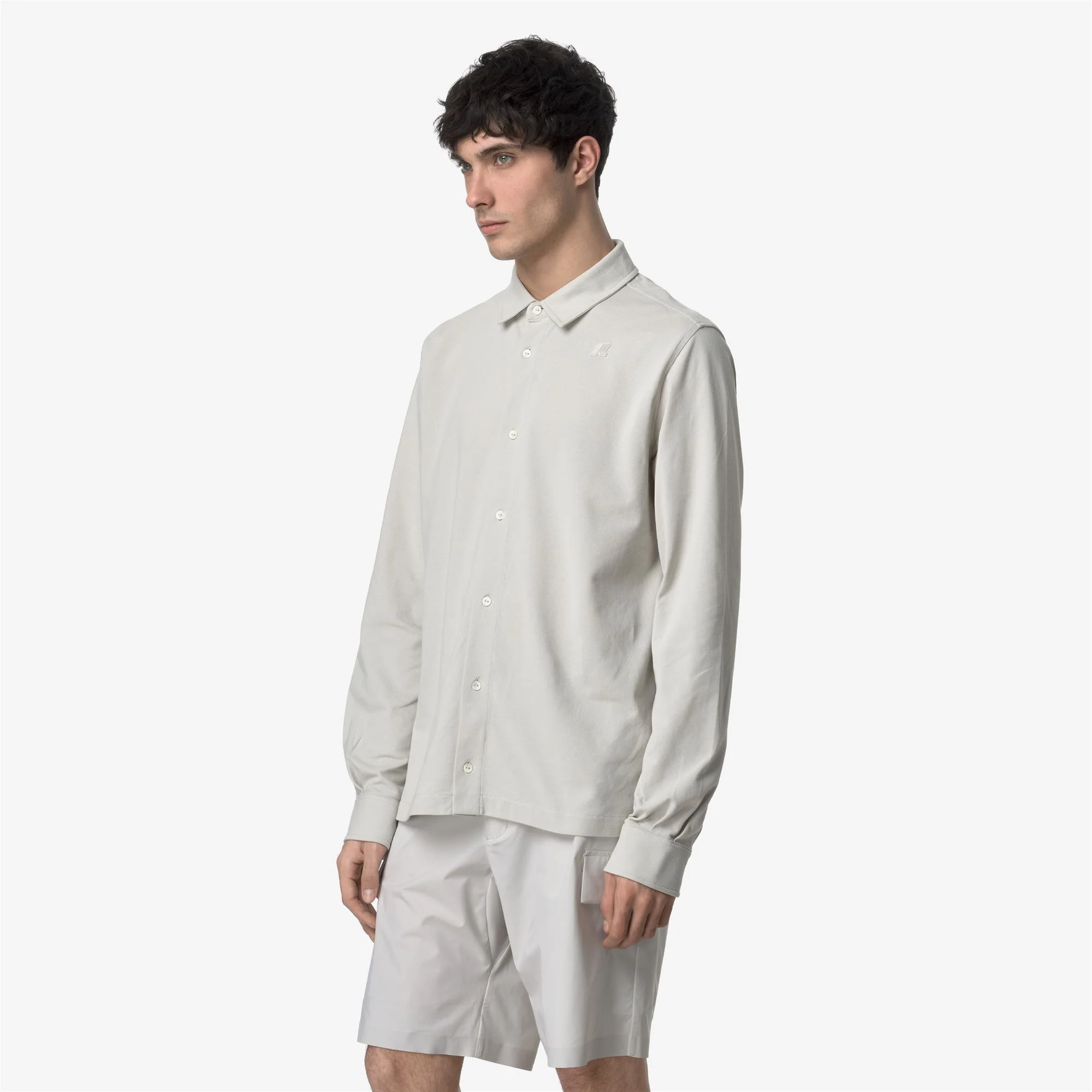 TIMOTHEE PIQUE SLIM - SHIRTS - CLASSIC - Man - BEIGE LT - Image 4