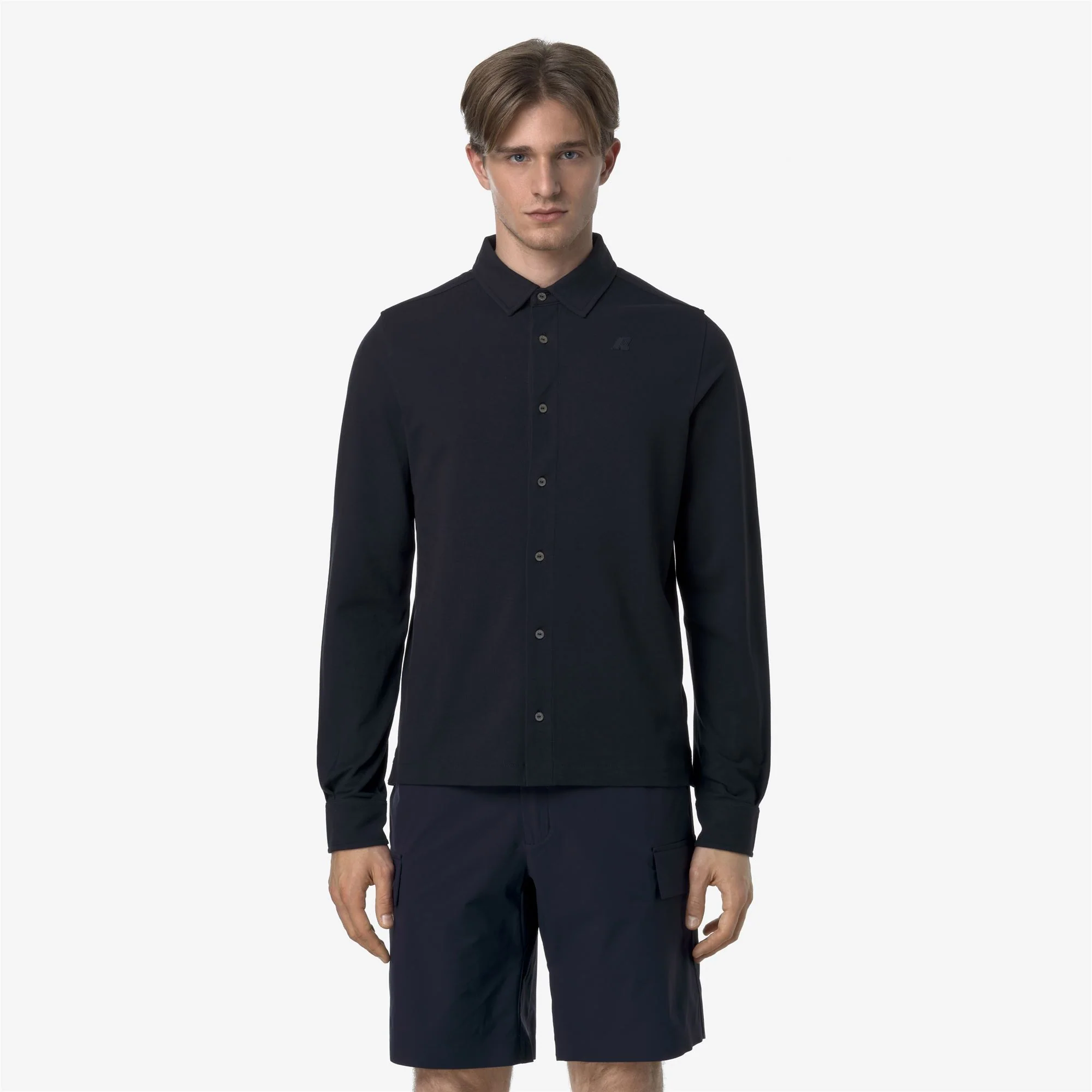 TIMOTHEE PIQUE SLIM - SHIRTS - CLASSIC - Man - BLUE DEPTH - Image 3