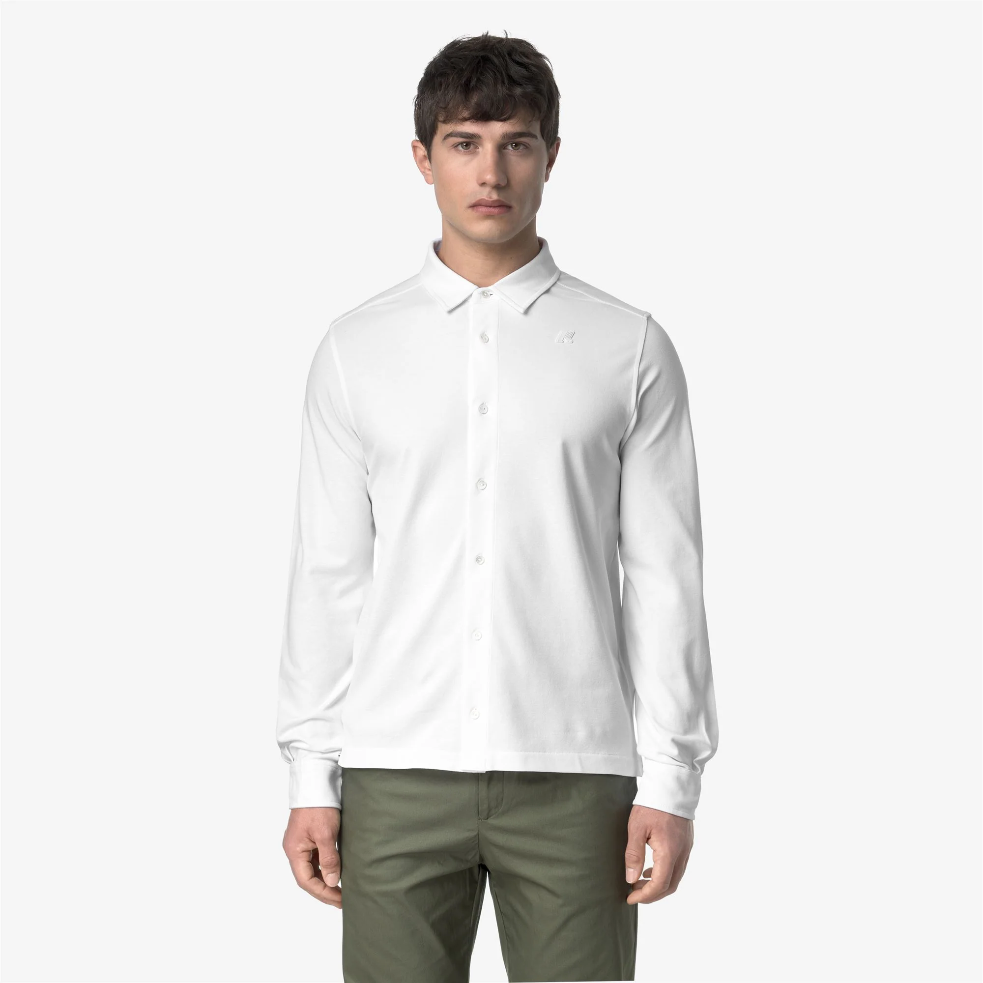 TIMOTHEE PIQUE SLIM - SHIRTS - CLASSIC - Man - WHITE - Image 3
