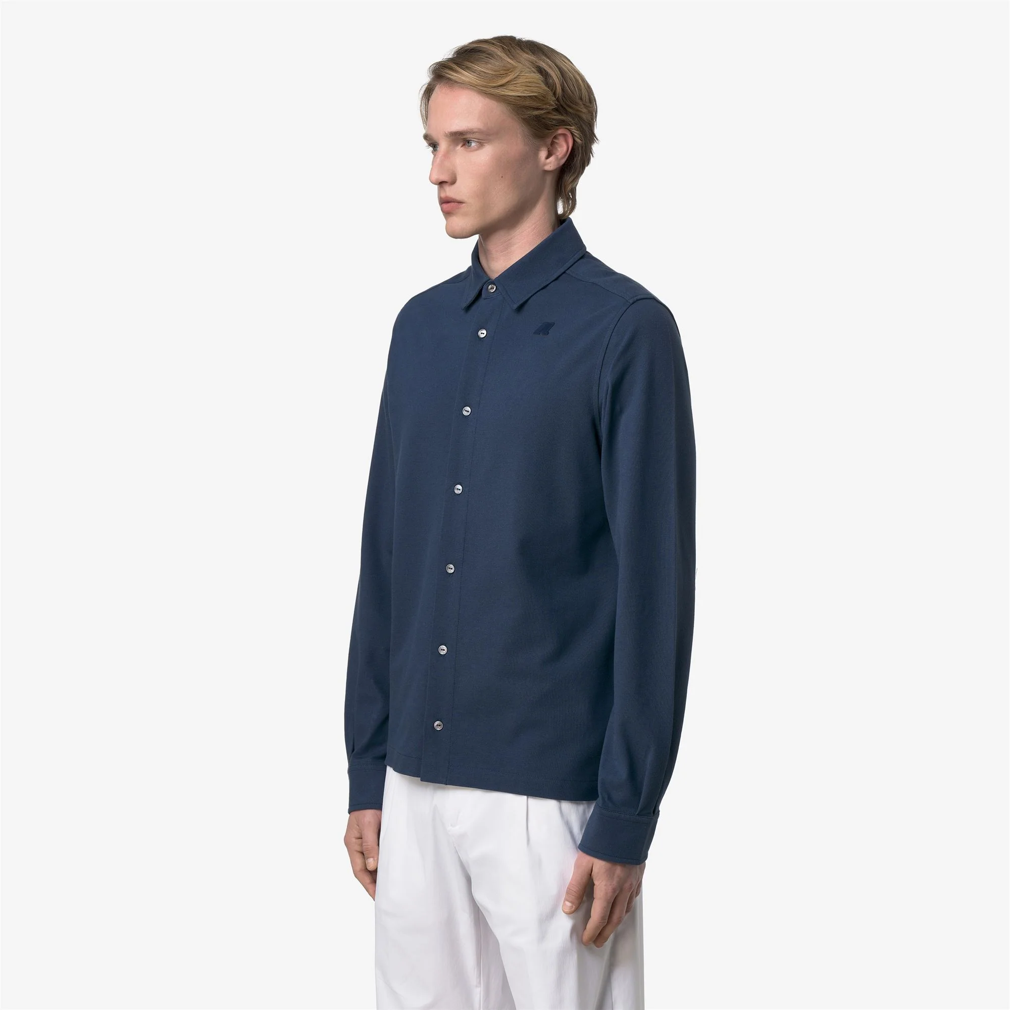 TIMOTHEE PIQUE SLIM - SHIRTS - CLASSIC - Man - BLUE INSIGNIA - Image 4