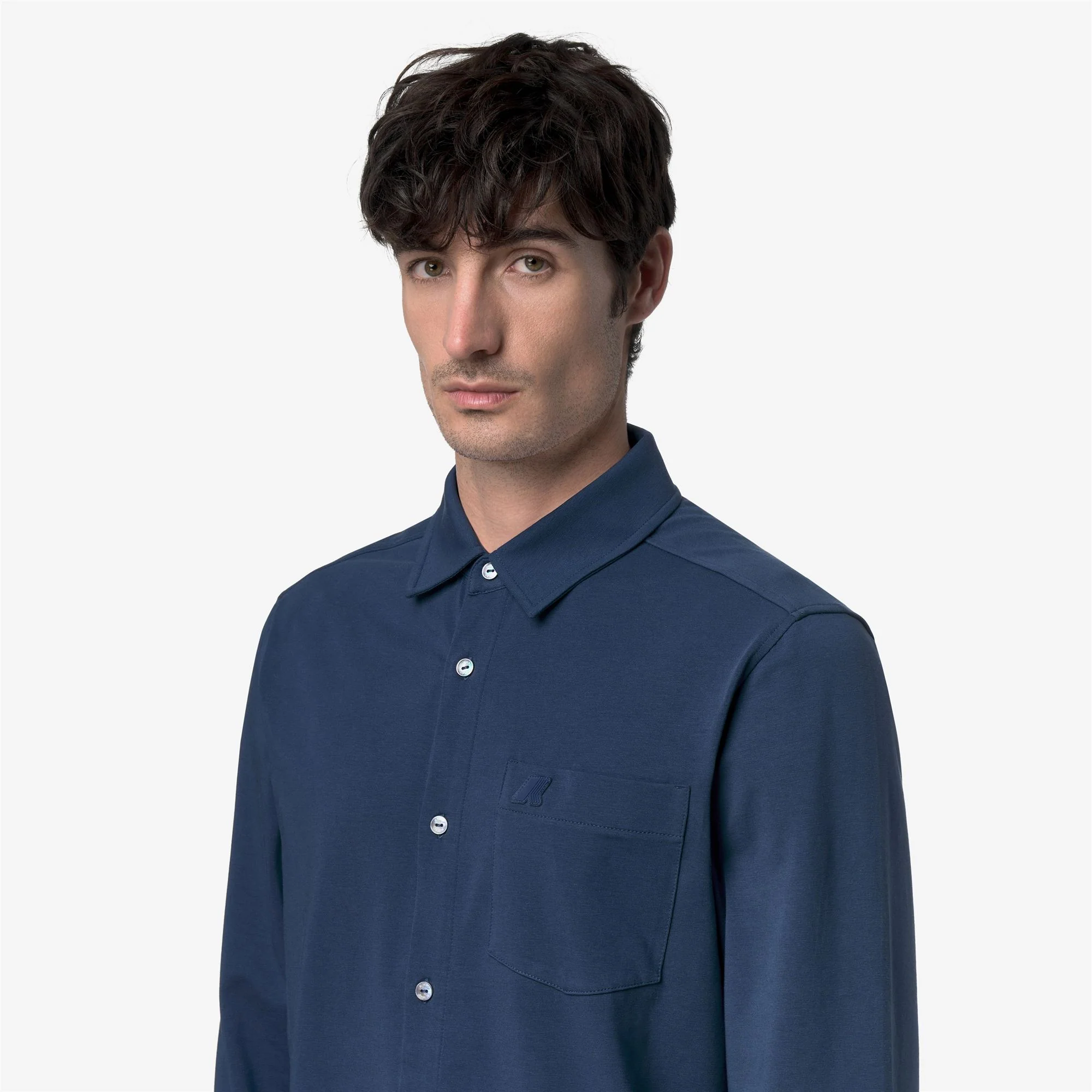 VANOUX LIGHT STRETCH JERSEY - SHIRTS - CLASSIC - Man - BLUE INSIGNIA - Image 2