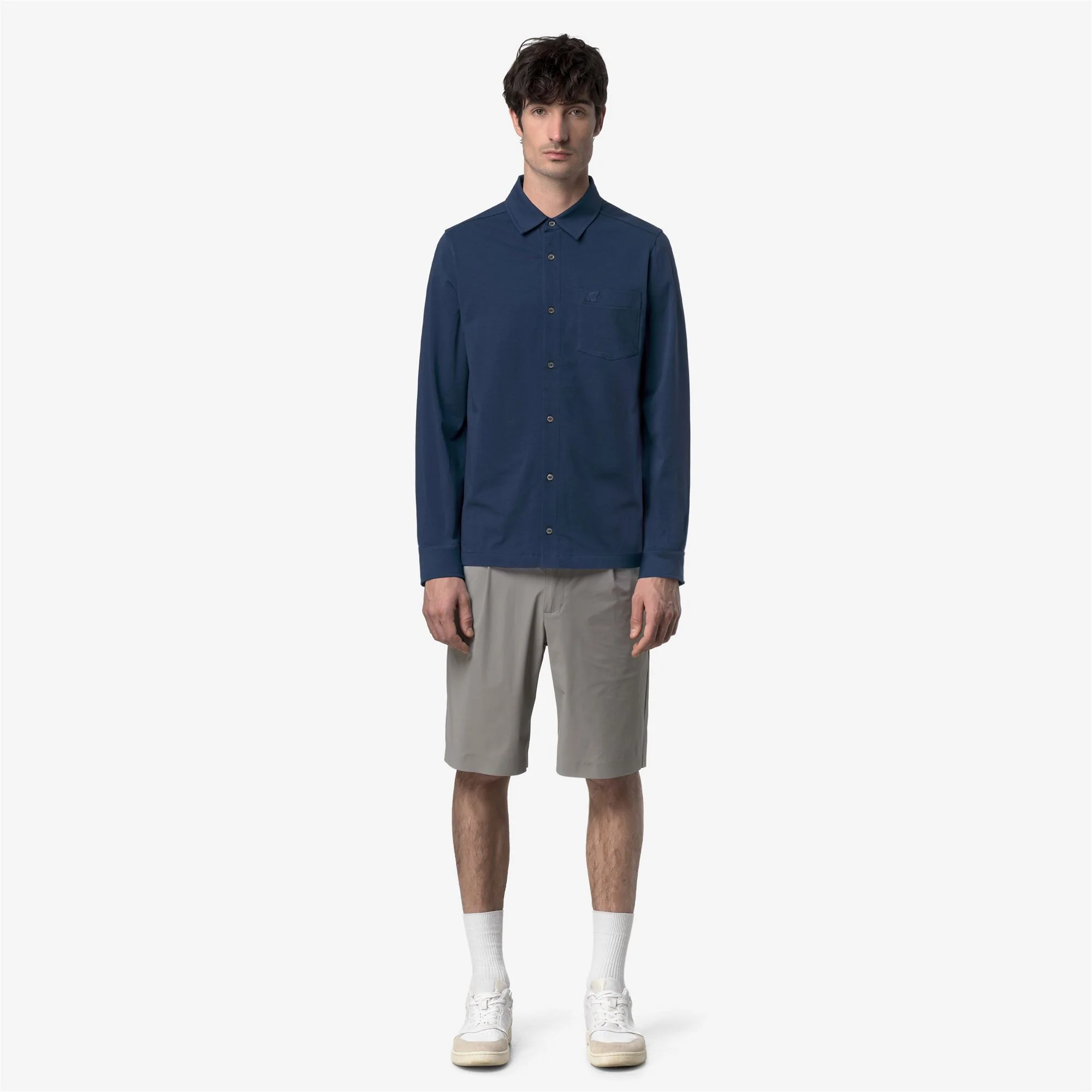 VANOUX LIGHT STRETCH JERSEY - SHIRTS - CLASSIC - Man - BLUE INSIGNIA - Image 3