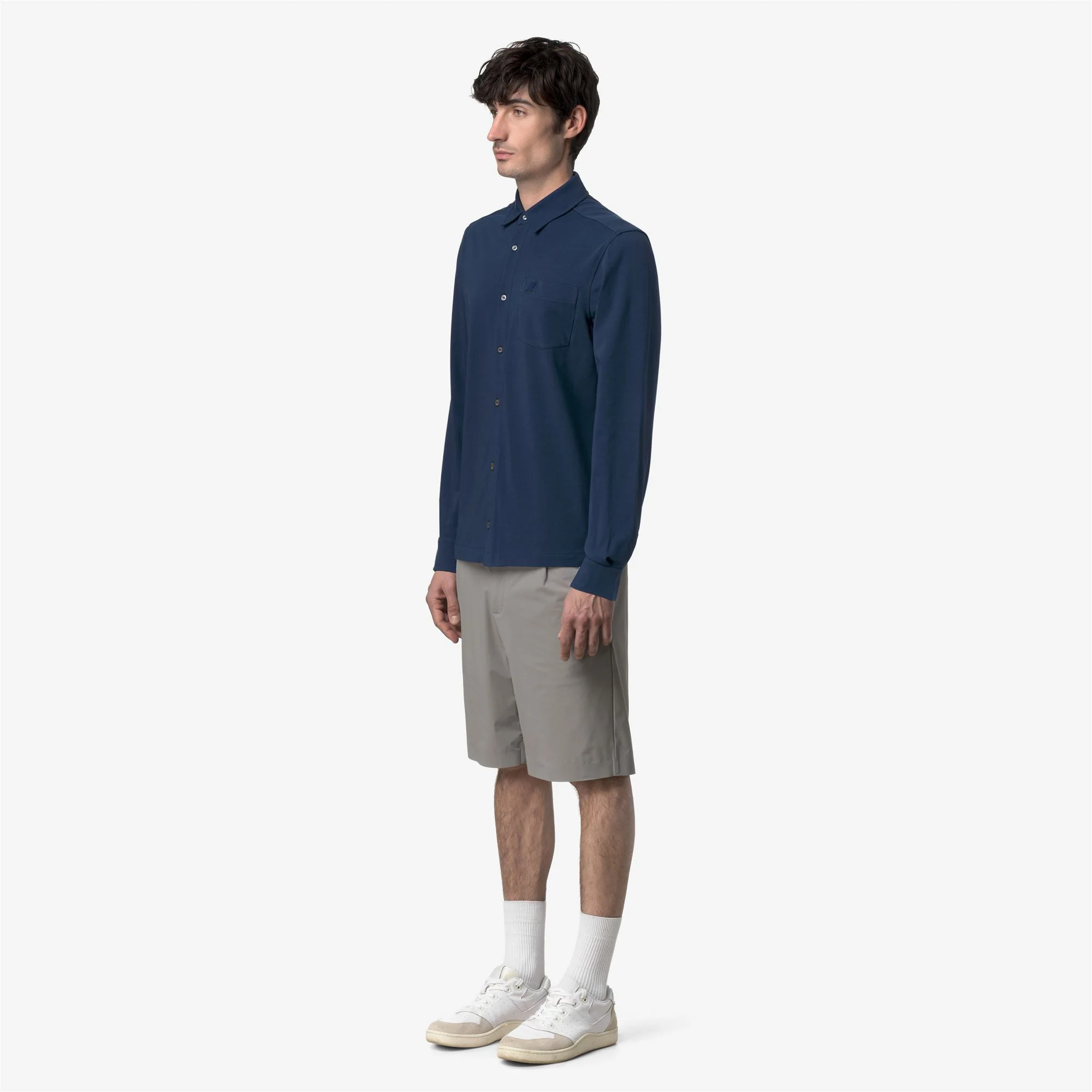 VANOUX LIGHT STRETCH JERSEY - SHIRTS - CLASSIC - Man - BLUE INSIGNIA - Image 4