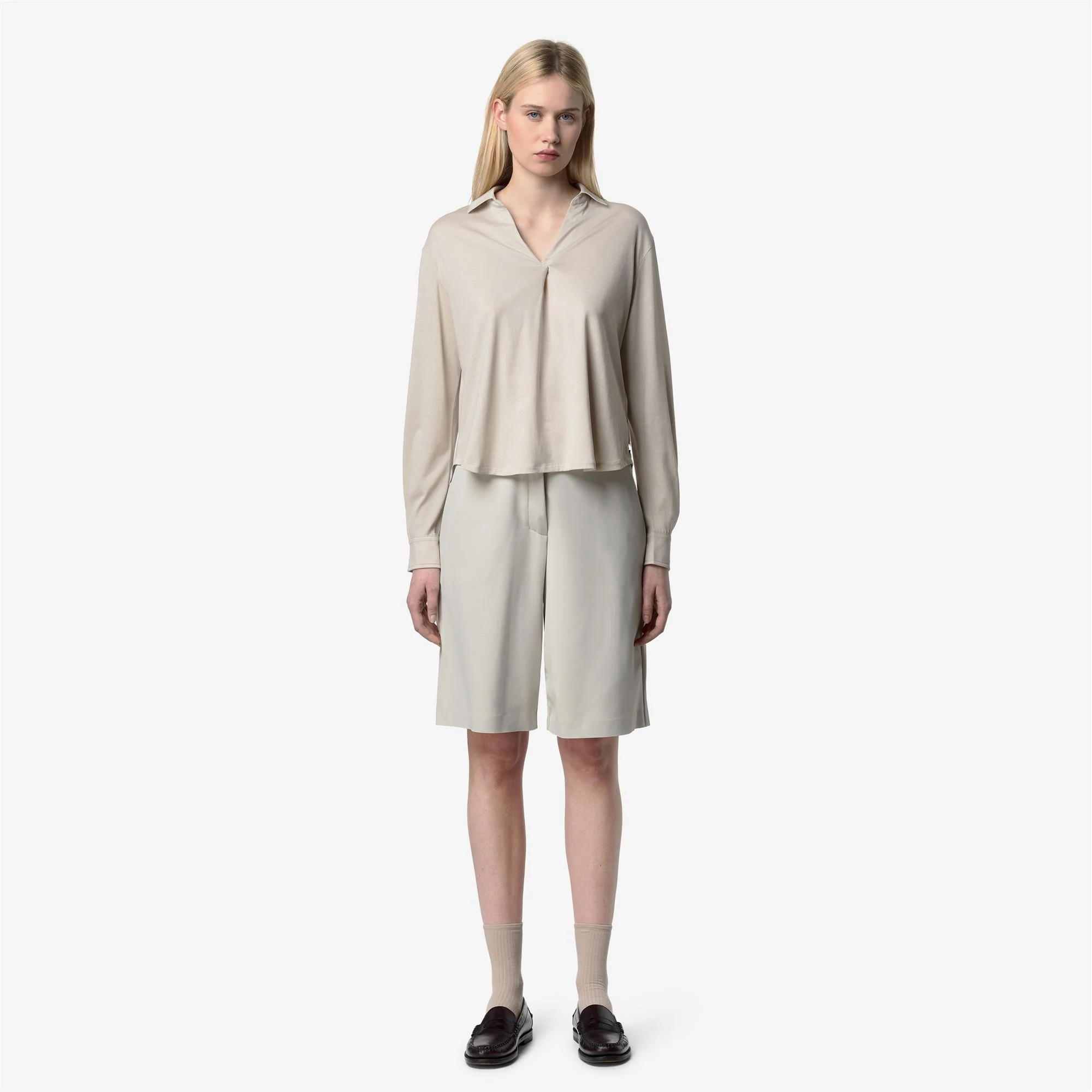 GRENERIE COTTON SILK - SHIRTS - CLASSIC - Woman - BEIGE LT - Image 3