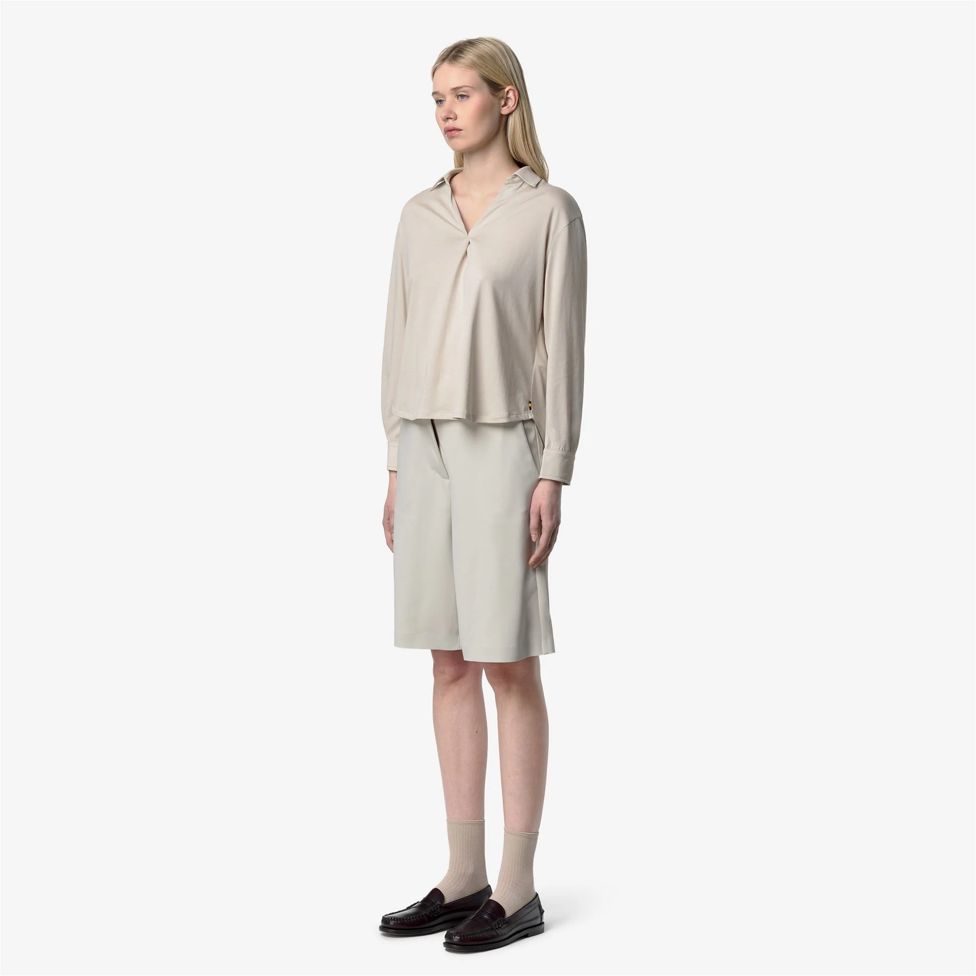 GRENERIE COTTON SILK - SHIRTS - CLASSIC - Woman - BEIGE LT - Image 4