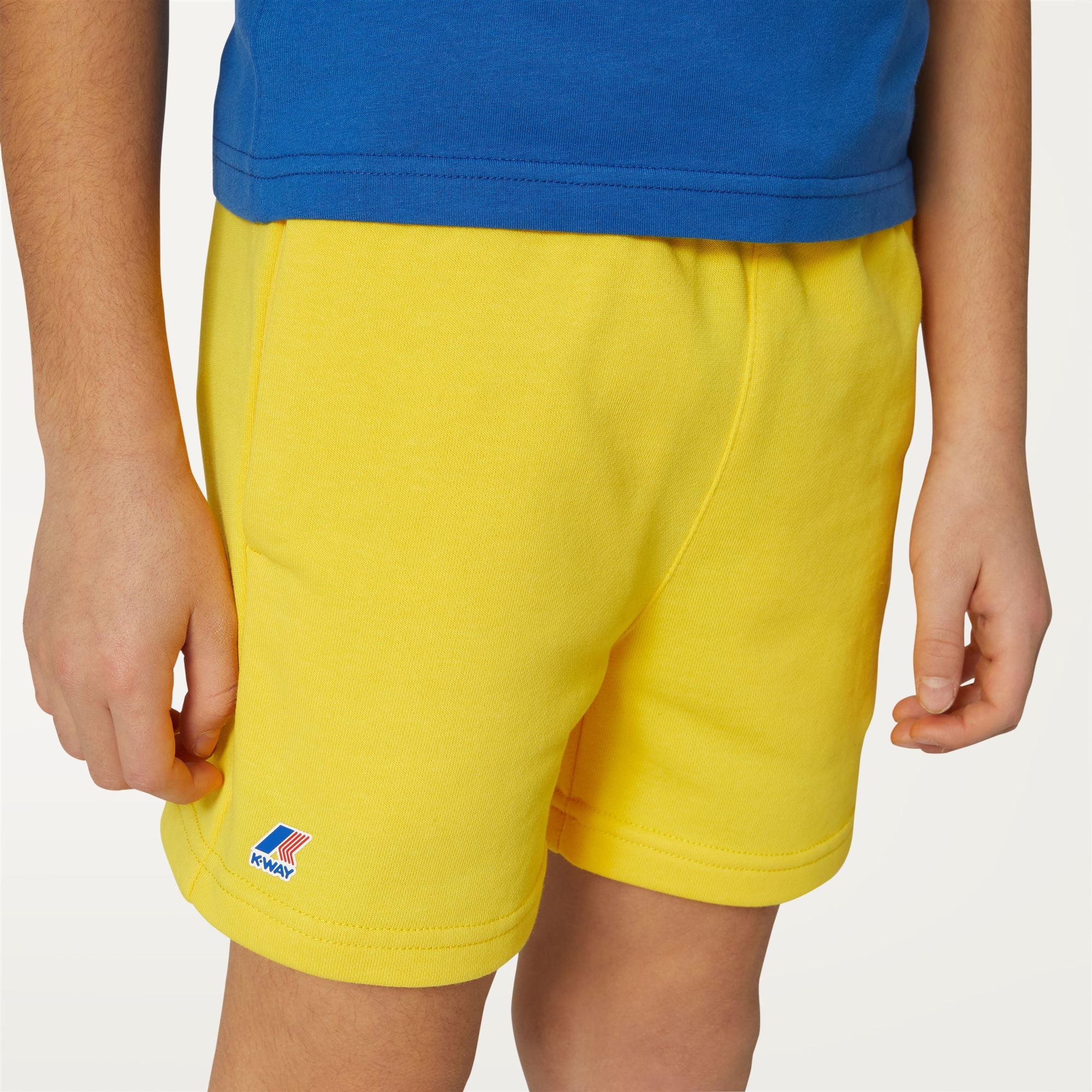 P. LE VRAI DORIAN POLY COTTON - Shorts - Sport  Shorts - Kid unisex - YELLOW DK - Image 2