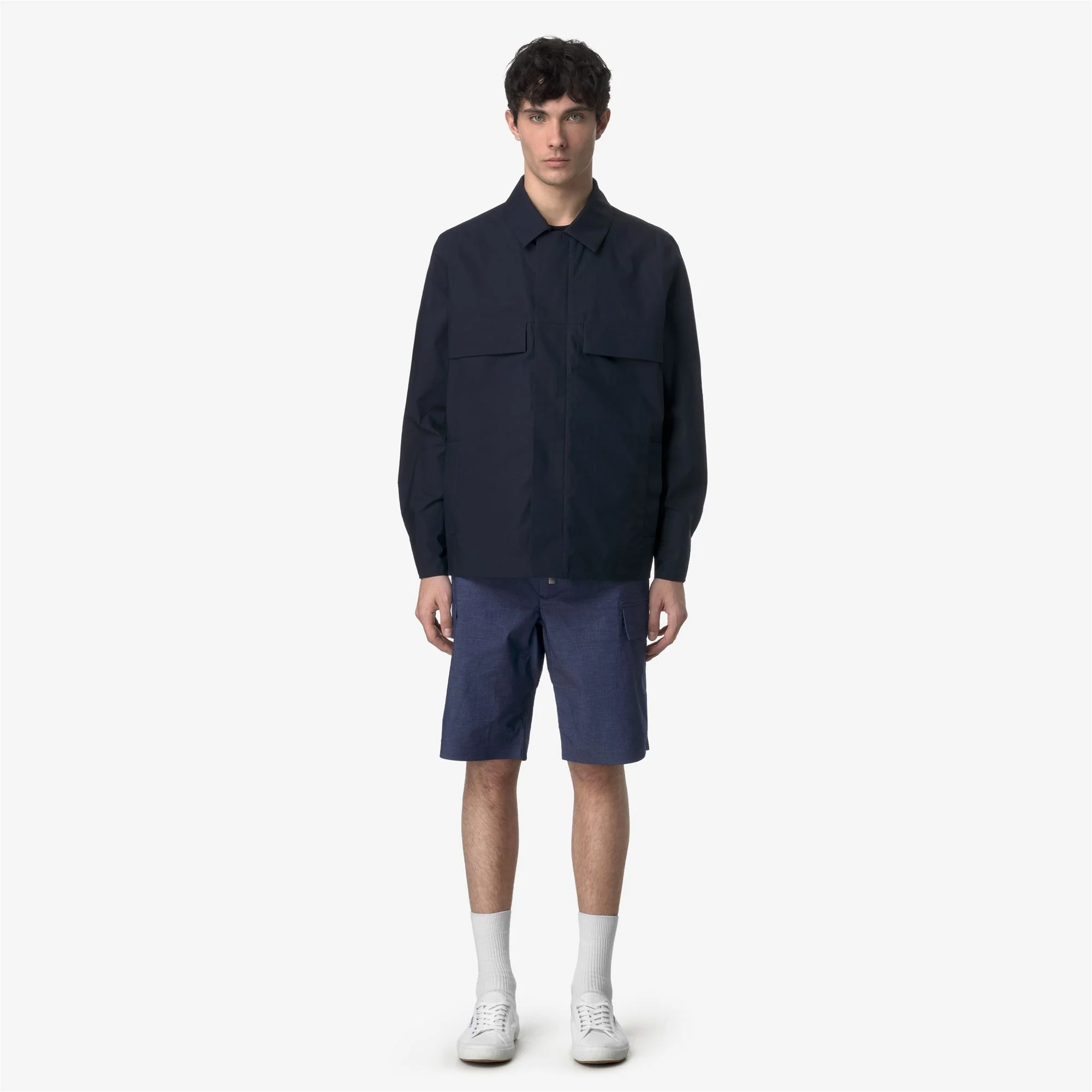 BASTYEL SOFT DENIM - Shorts - Cargo - Man - BLUE DEEP COBALT - Image 3
