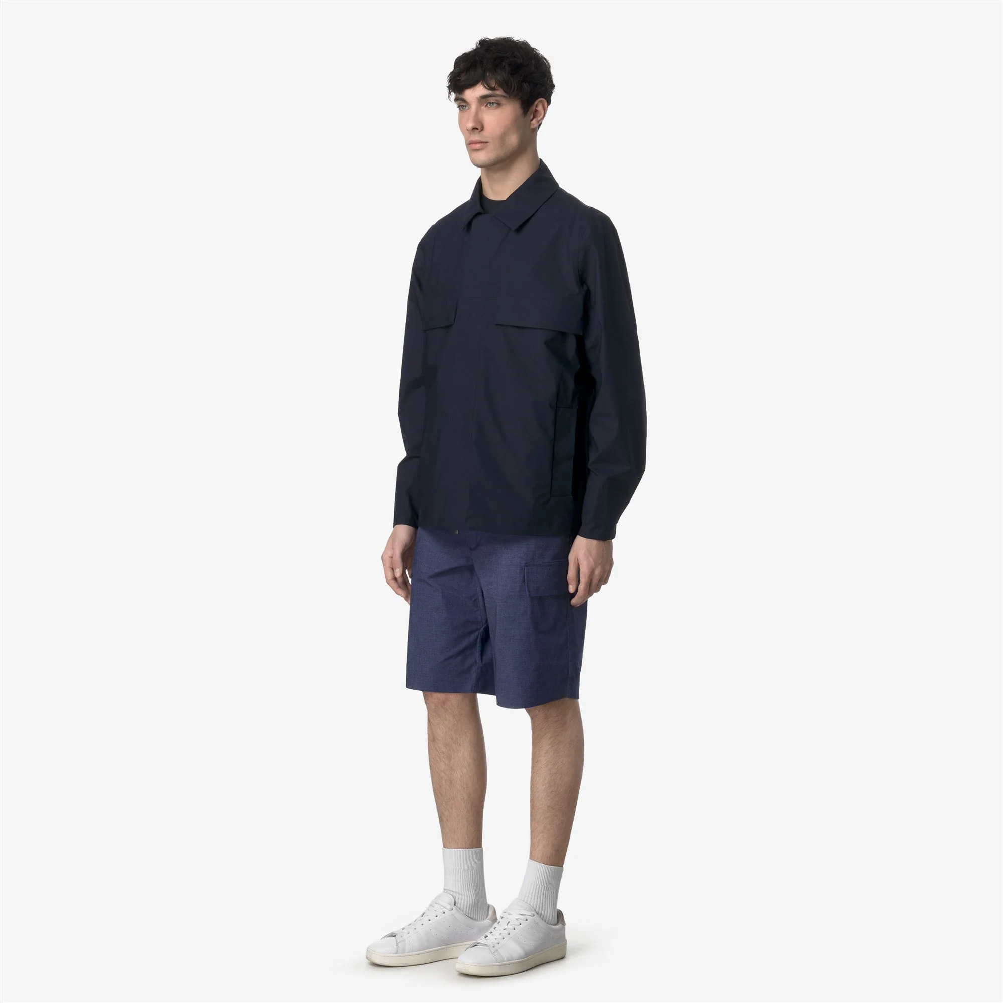 BASTYEL SOFT DENIM - Shorts - Cargo - Man - BLUE DEEP COBALT - Image 4