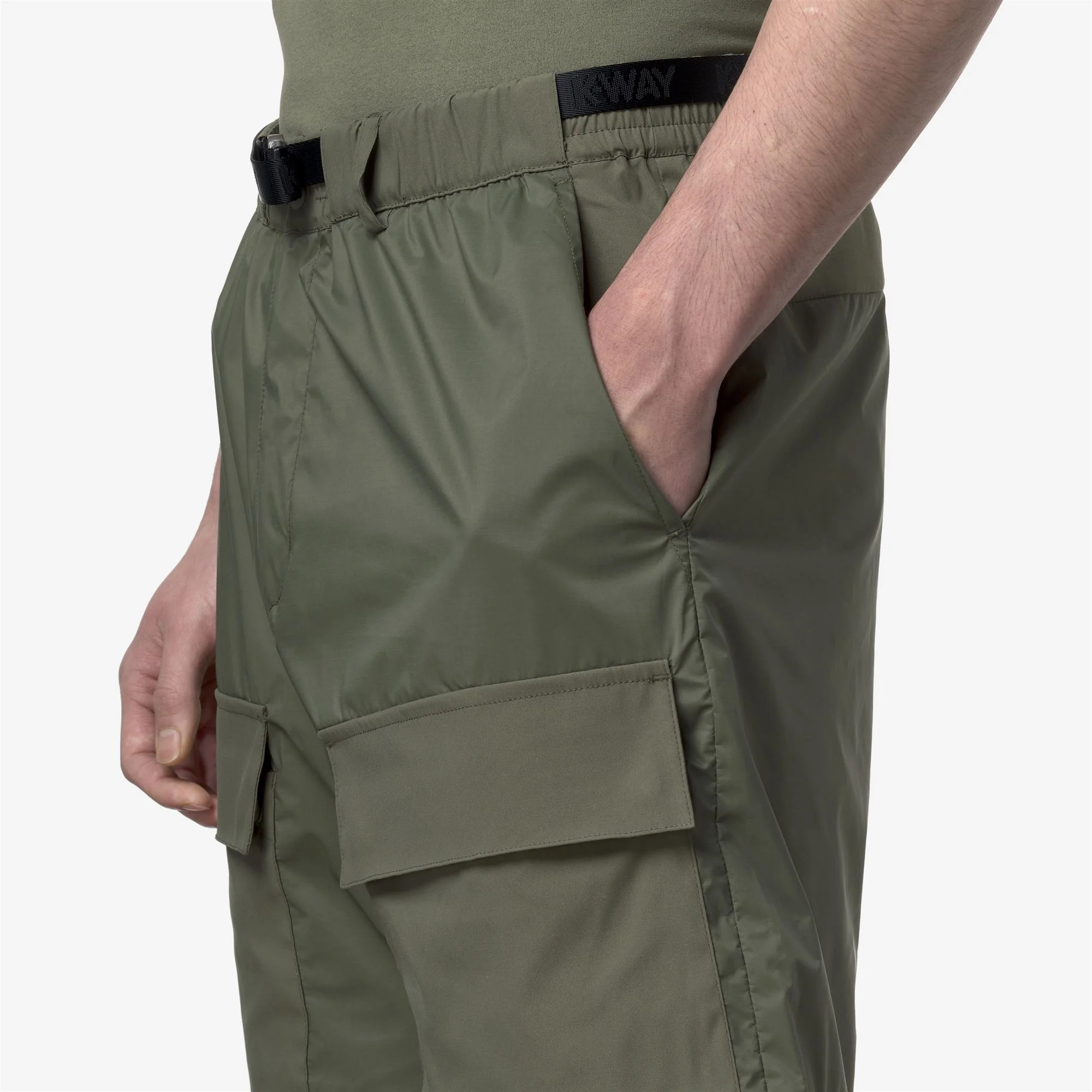 BREGER - Shorts - Sport  Shorts - Man - GREEN LICHEN - Image 2