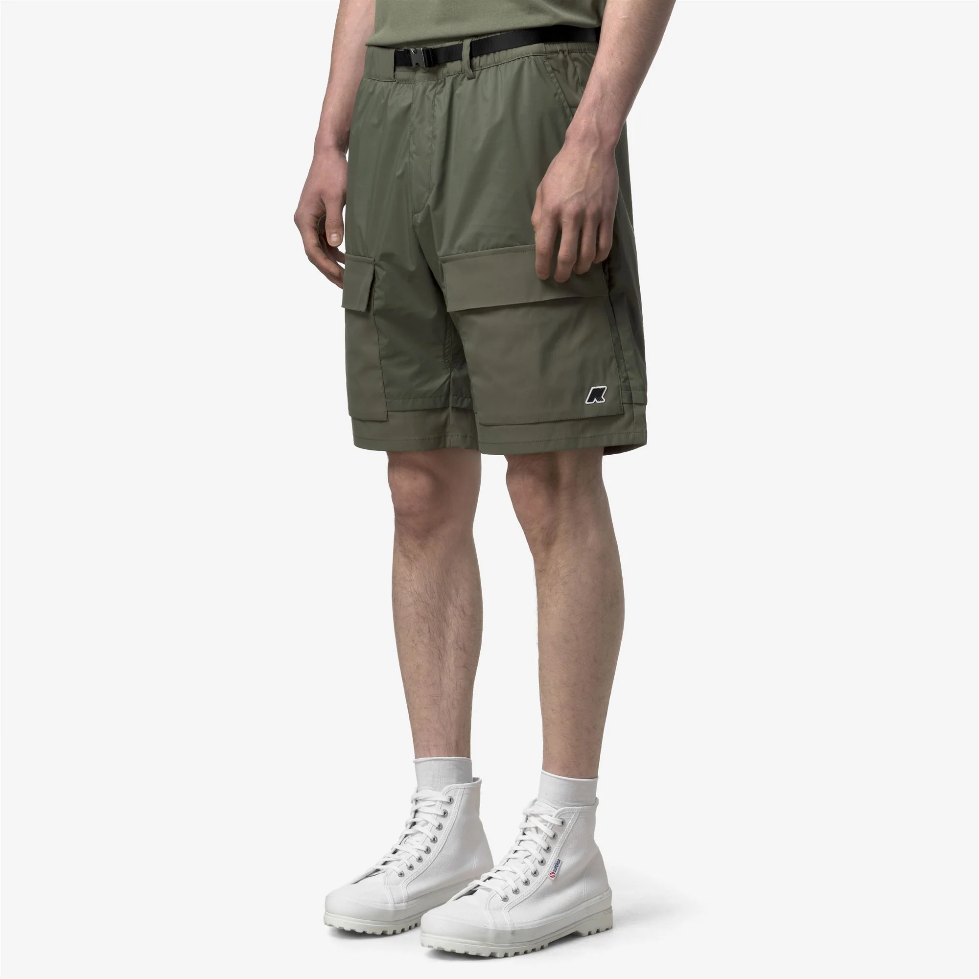 BREGER - Shorts - Sport  Shorts - Man - GREEN LICHEN - Image 4