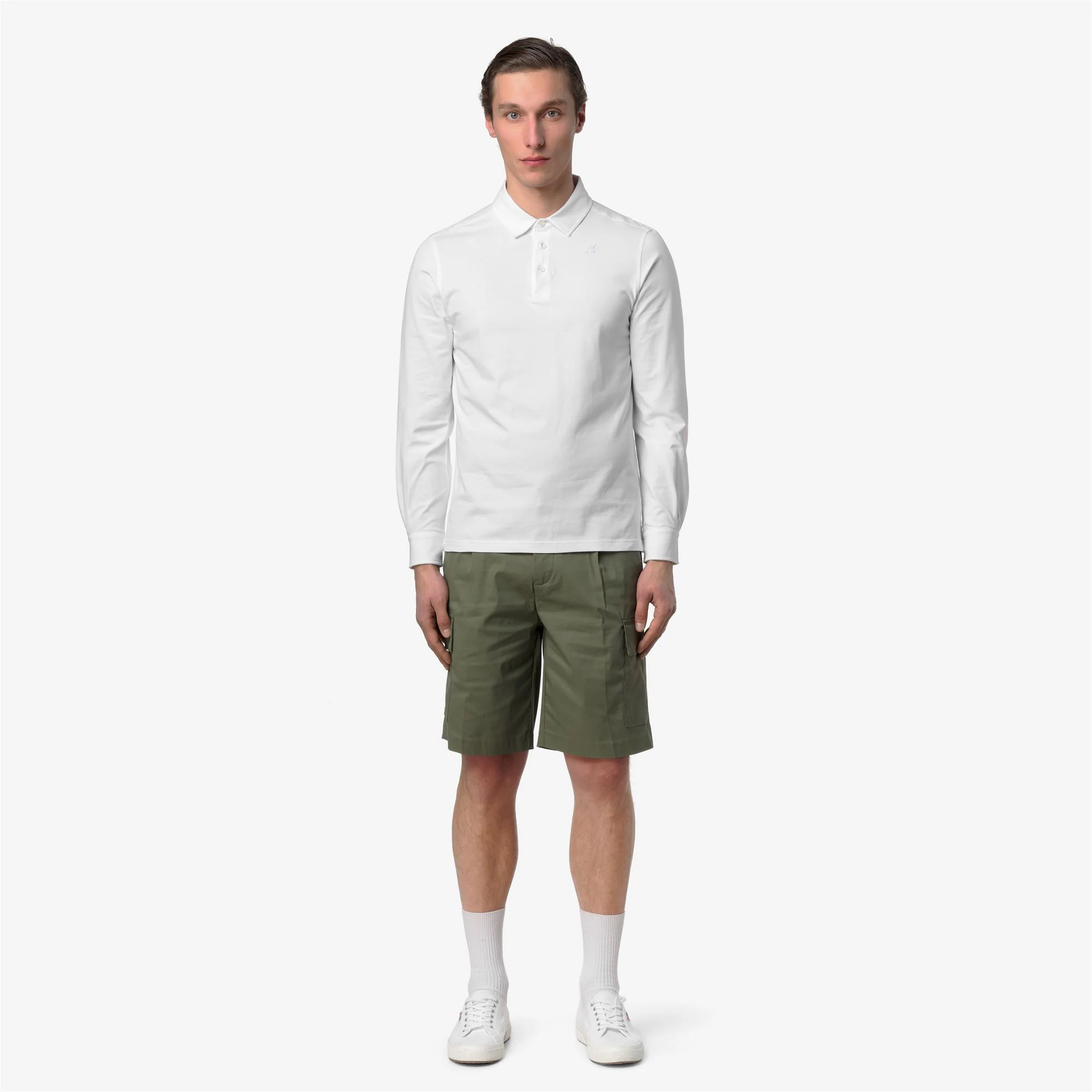 SERJE TWILL TECH - Shorts - Cargo - Man - GREEN LICHEN - Image 3