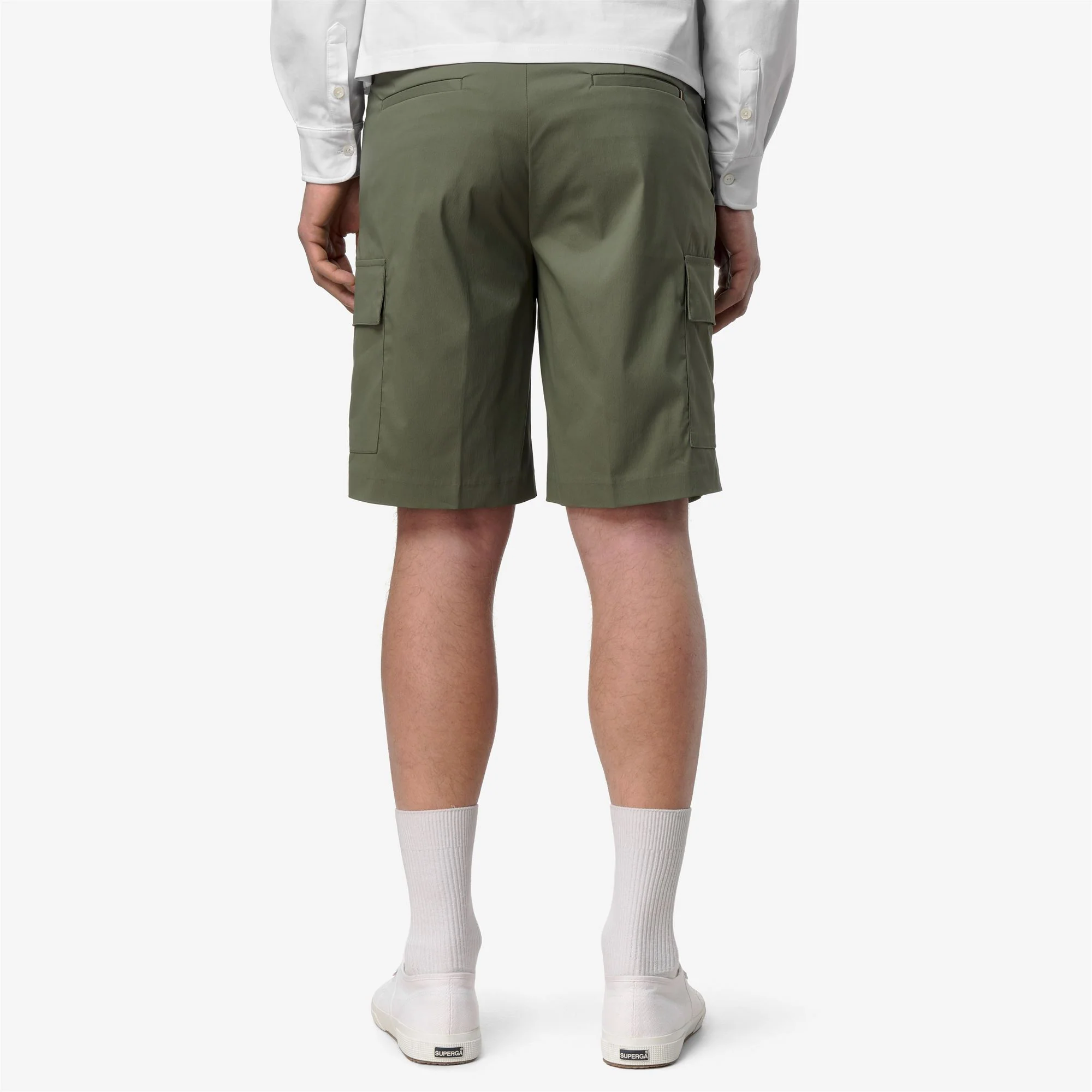 SERJE TWILL TECH - Shorts - Cargo - Man - GREEN LICHEN - Image 5