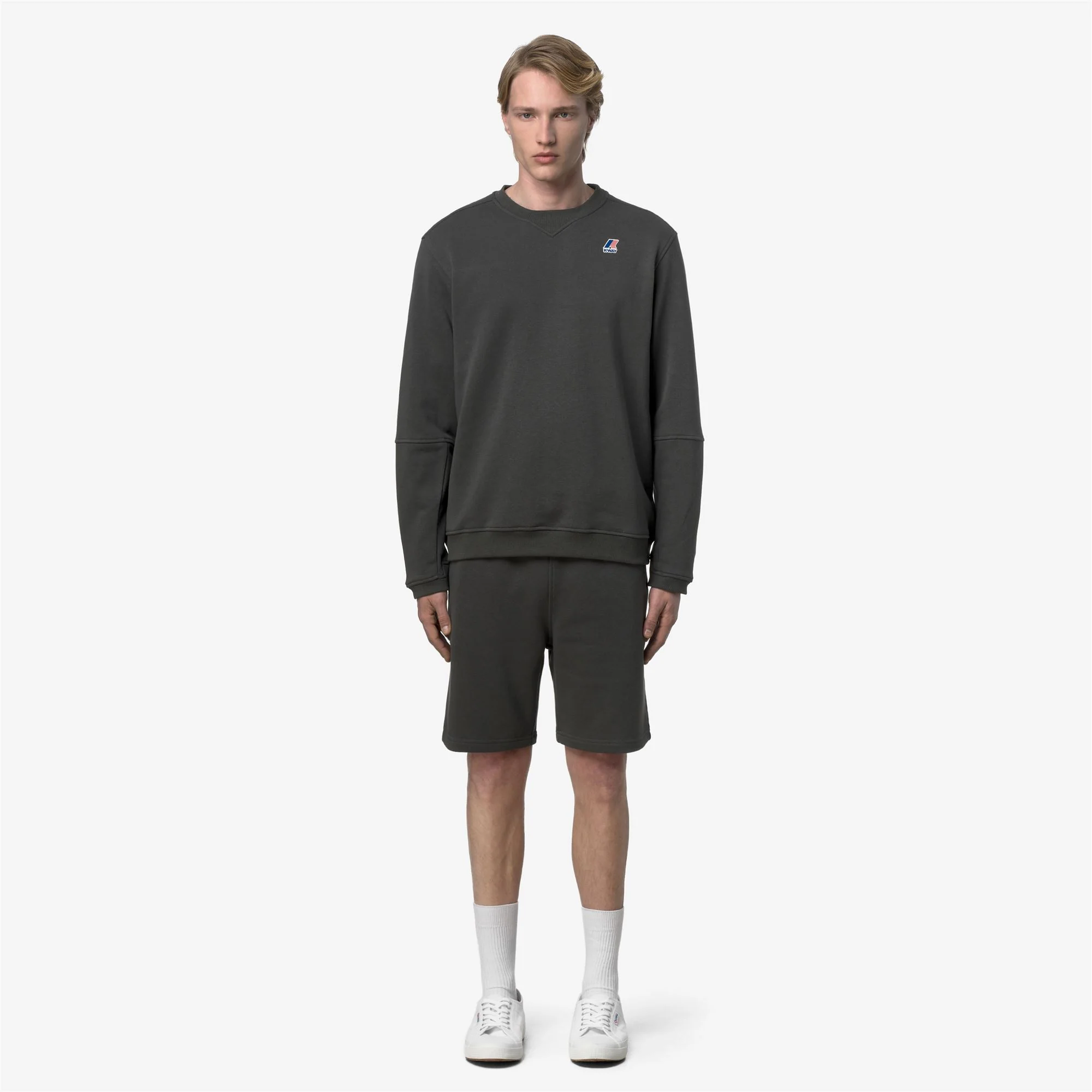 CASIMIR POLY COTTON - Shorts - Sport  Shorts - Unisex - GREEN BLACKISH - Image 3