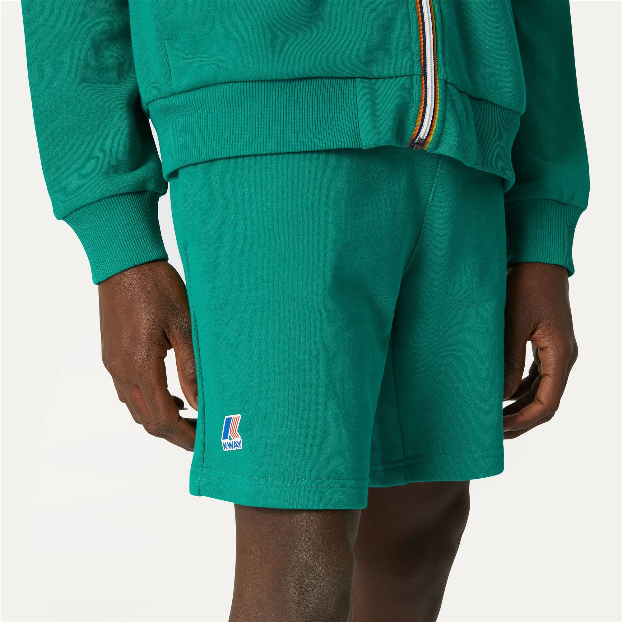 LE VRAI DORIAN POLY COTTON - Shorts - Sport  Shorts - Unisex - GREEN - Image 2