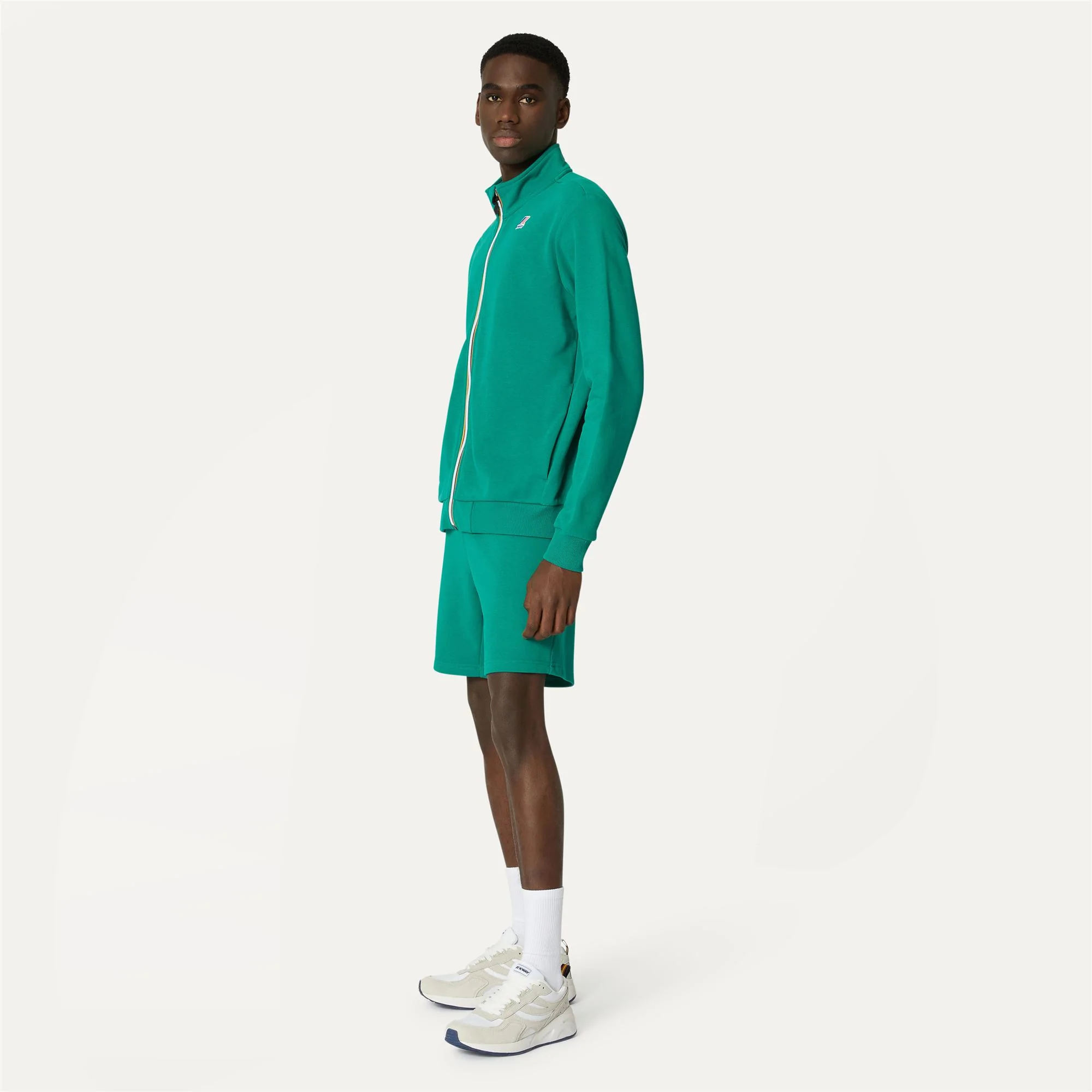 LE VRAI DORIAN POLY COTTON - Shorts - Sport  Shorts - Unisex - GREEN - Image 4