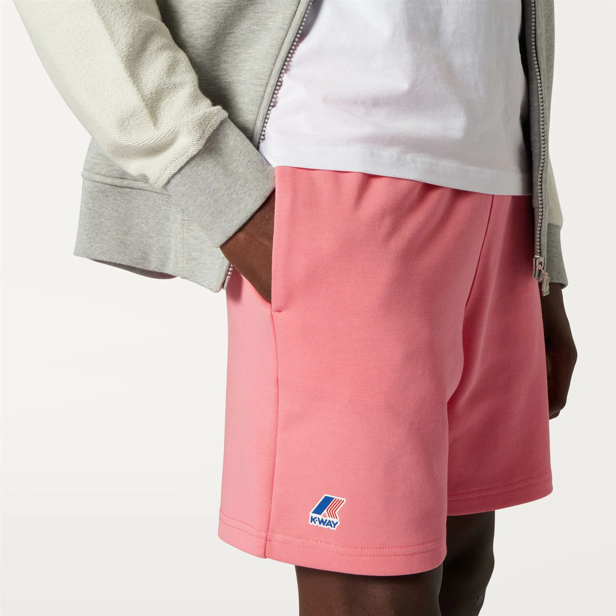 LE VRAI DORIAN POLY COTTON - Shorts - Sport  Shorts - Unisex - PINK MD - Image 2