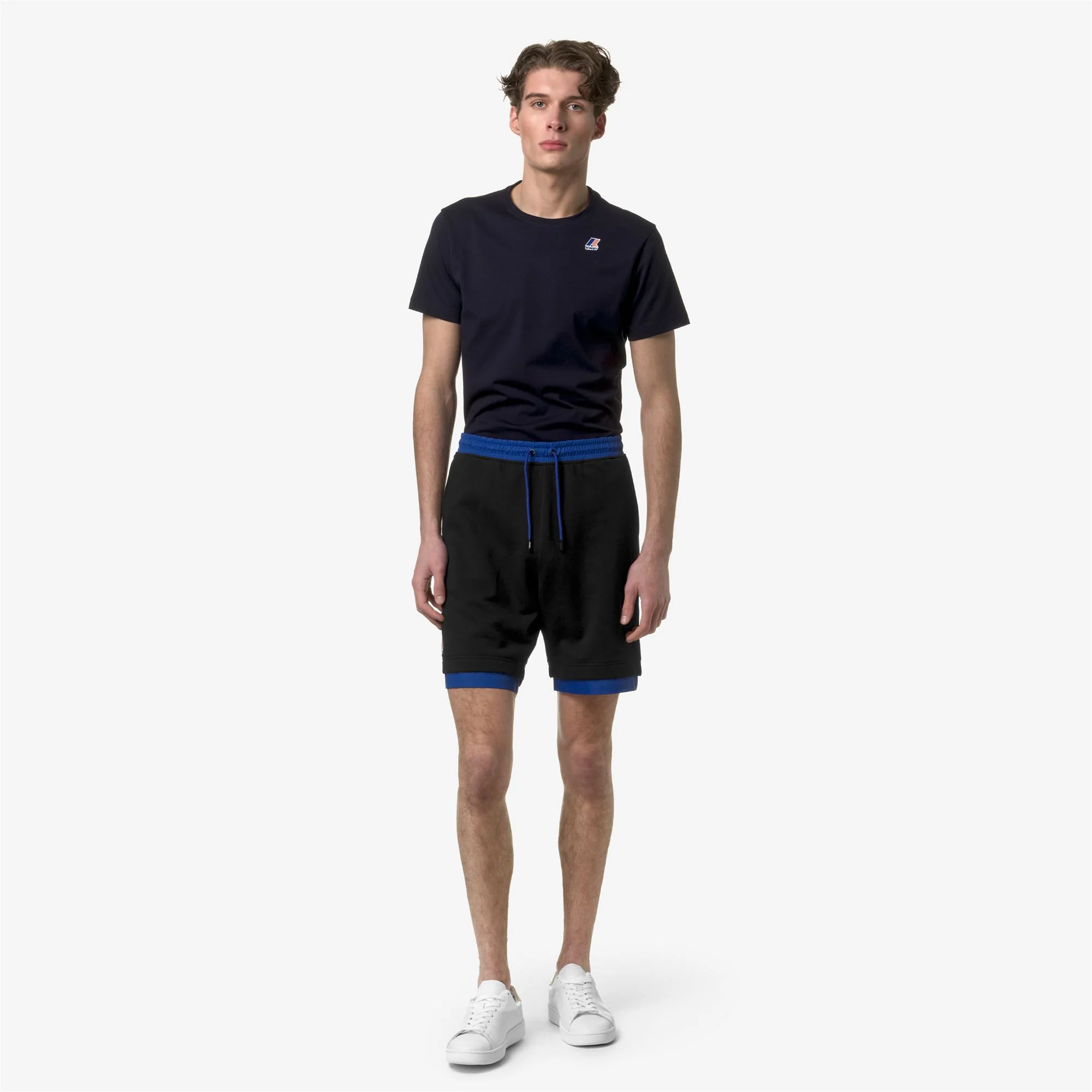 LE VRAI NESTOR NYLON PC - Shorts - Sport  Shorts - Unisex - BLACK PURE-BLUE ROYAL MARINE - Image 3