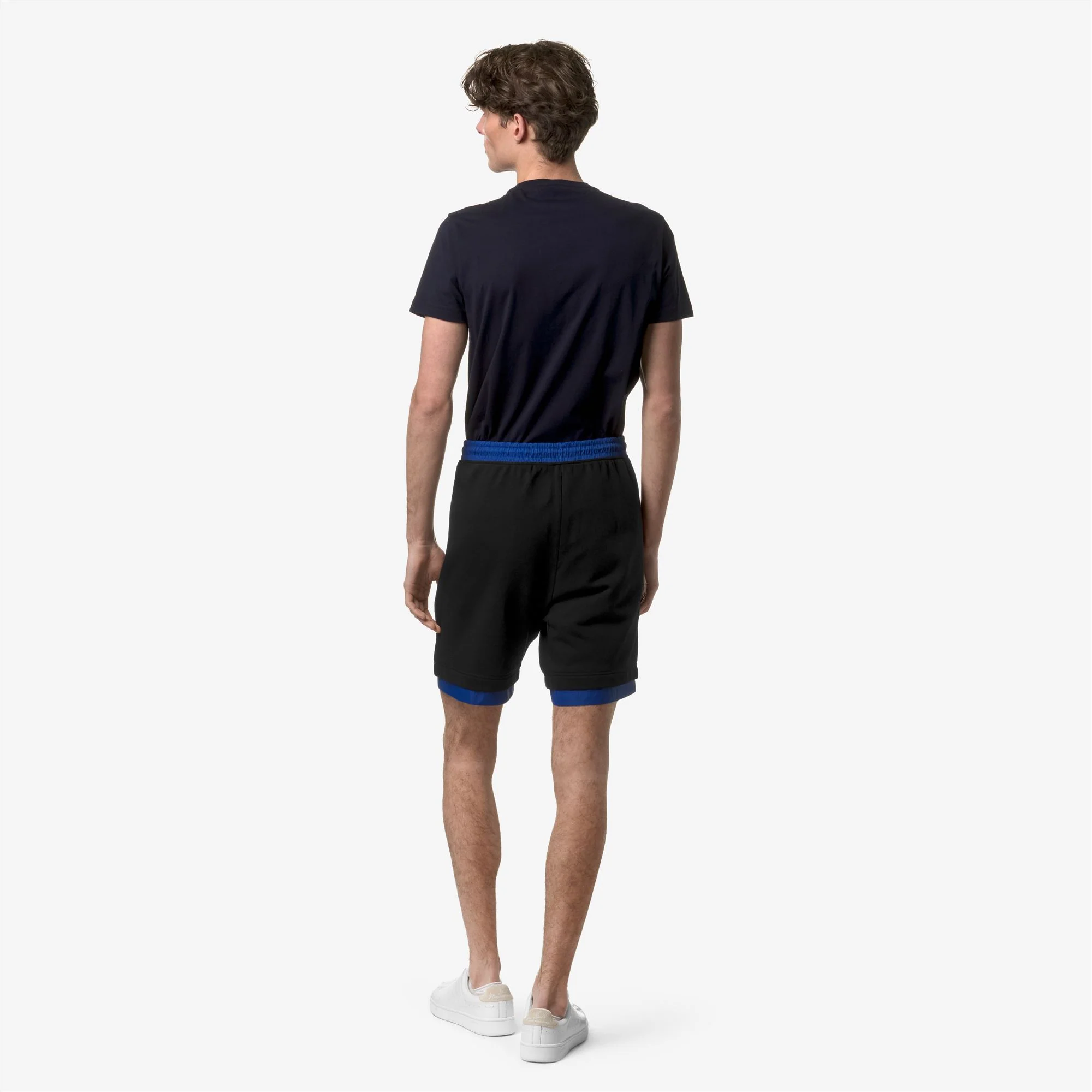 LE VRAI NESTOR NYLON PC - Shorts - Sport  Shorts - Unisex - BLACK PURE-BLUE ROYAL MARINE - Image 5