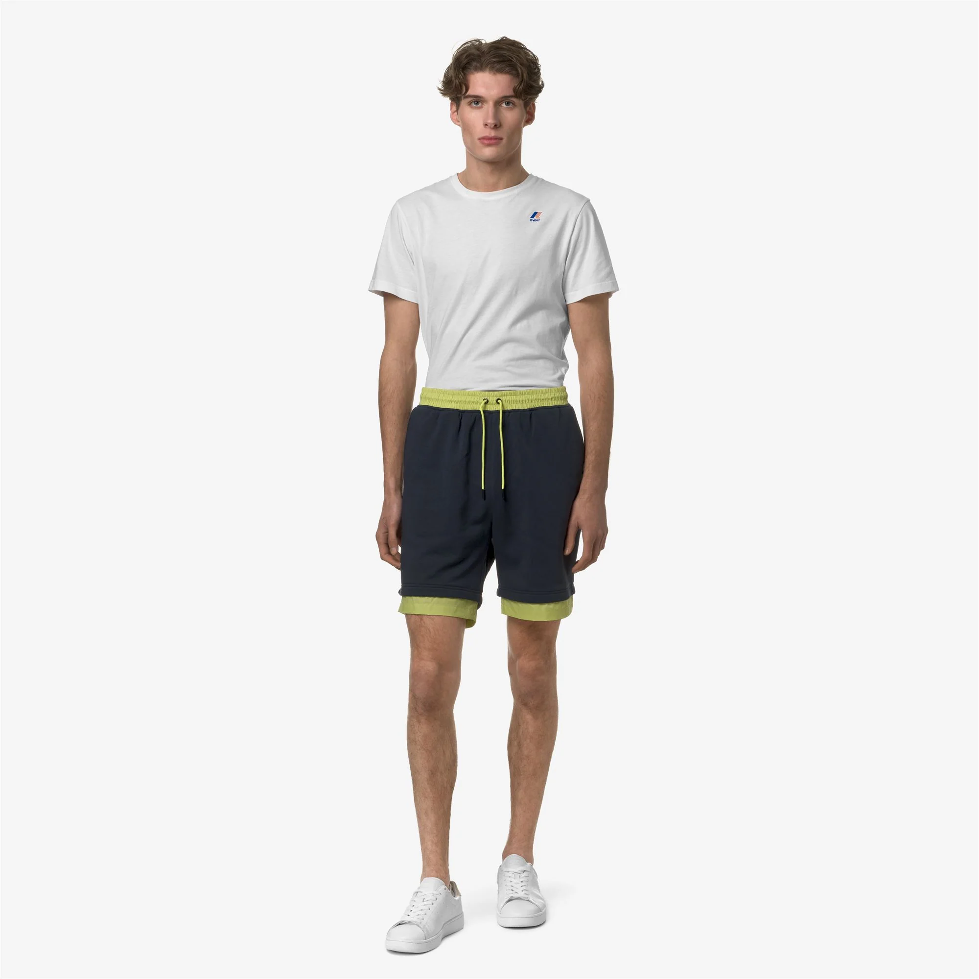 LE VRAI NESTOR NYLON PC - Shorts - Sport  Shorts - Unisex - BLUE DEPTH-GREEN CELERY - Image 3