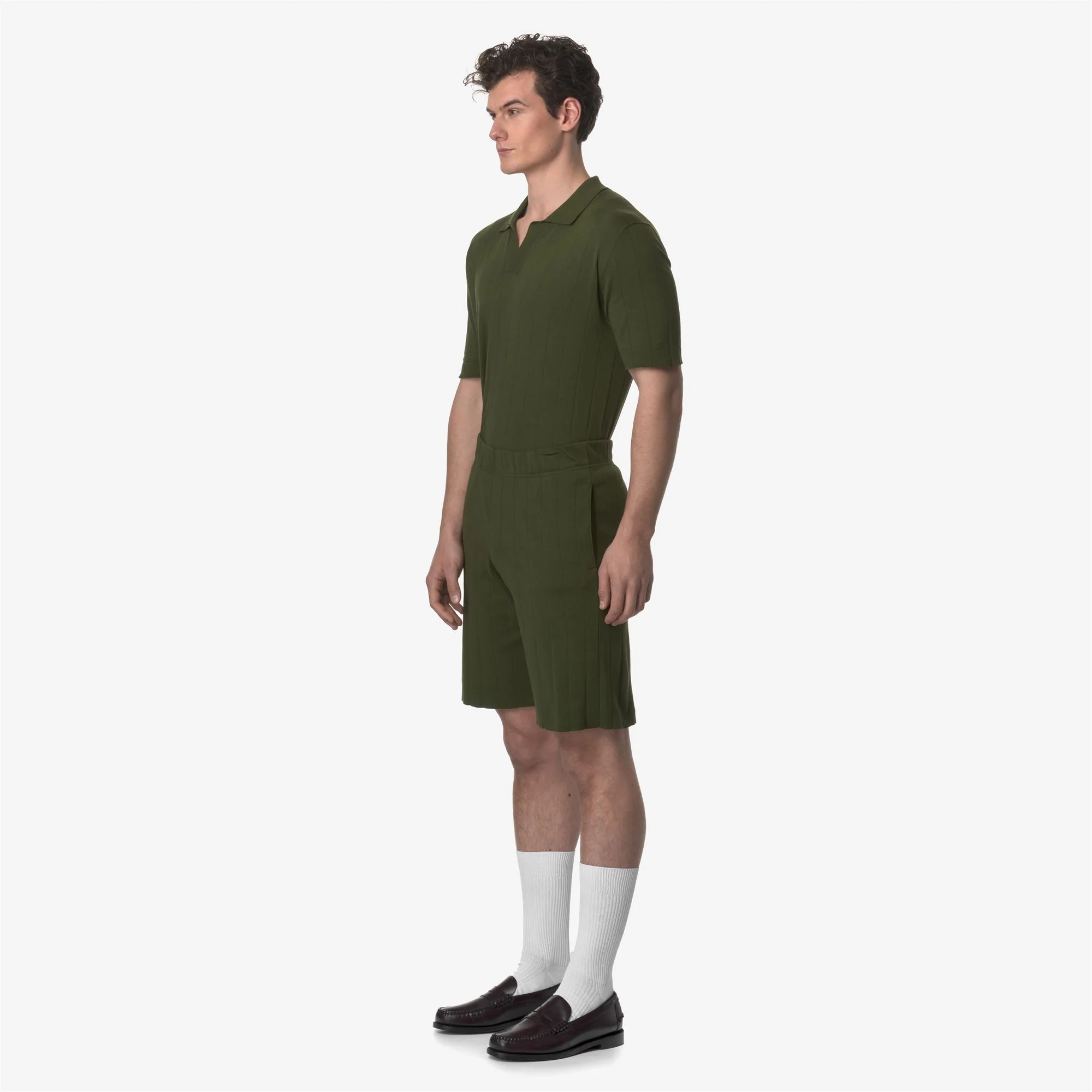 LEOBEN KNITTED - Shorts - Sport  Shorts - Unisex - GREEN SPHAGNUM - Image 4
