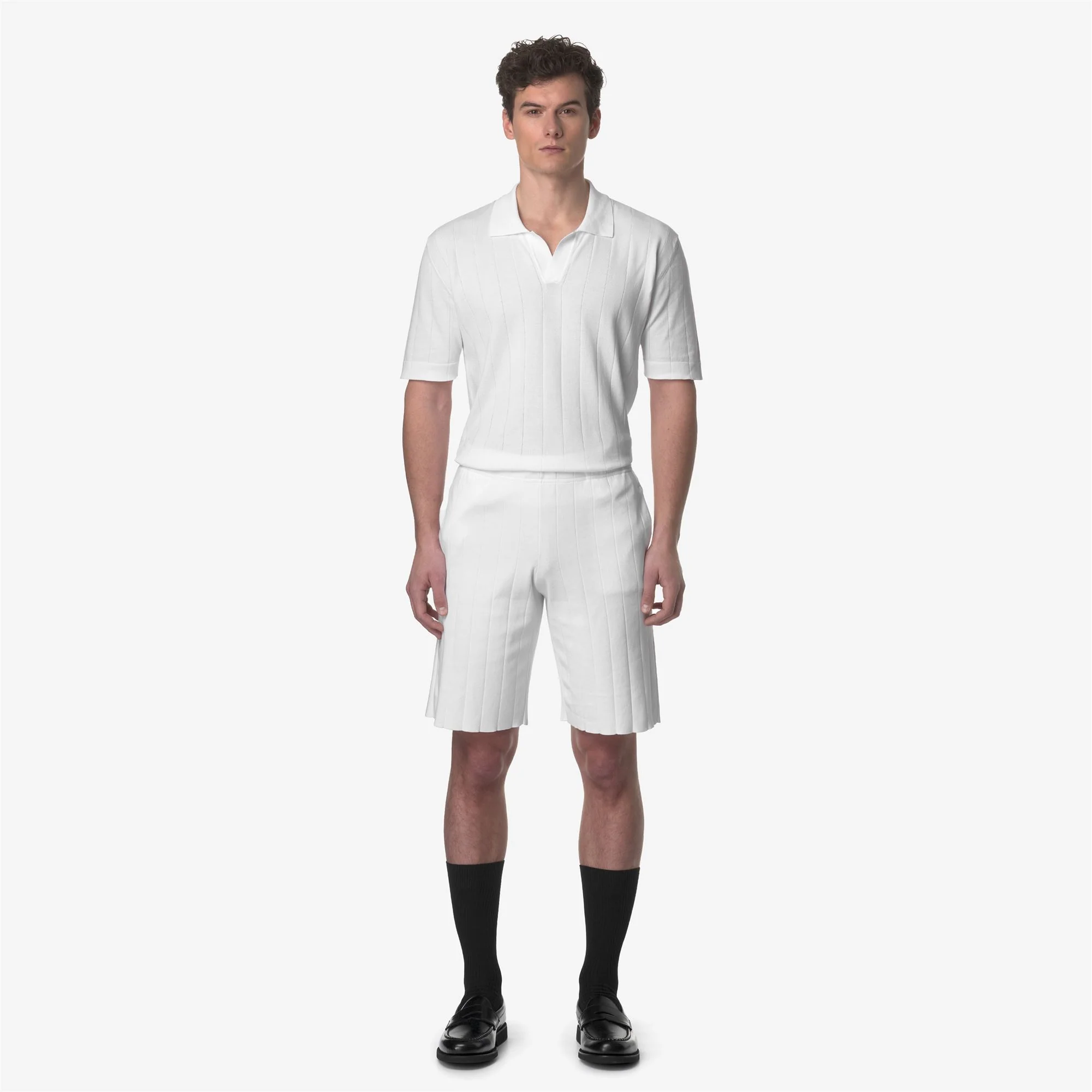 LEOBEN KNITTED - Shorts - Sport  Shorts - Unisex - WHITE - Image 3