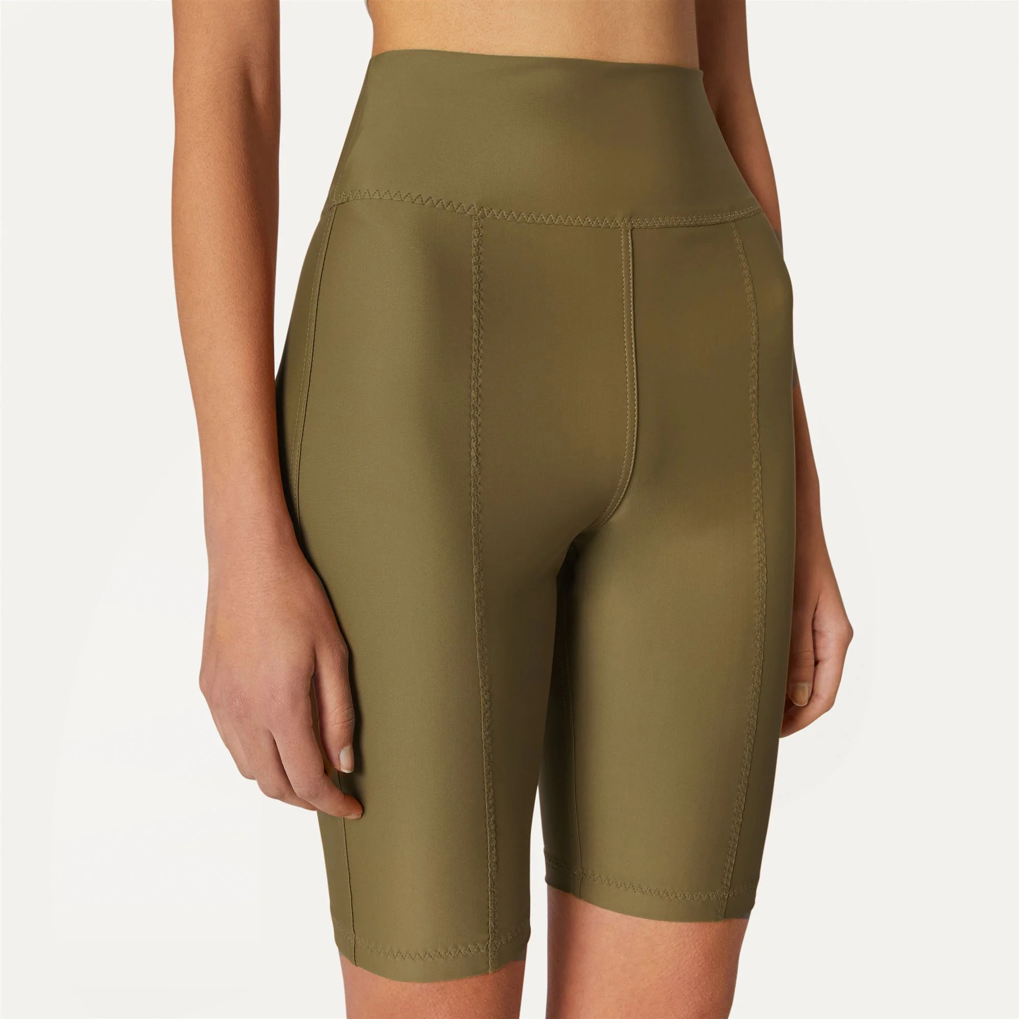 CYCLEL - Shorts - Sport  Shorts - Woman - BROWN PLANTATION-WHITE NATURAL - Image 2