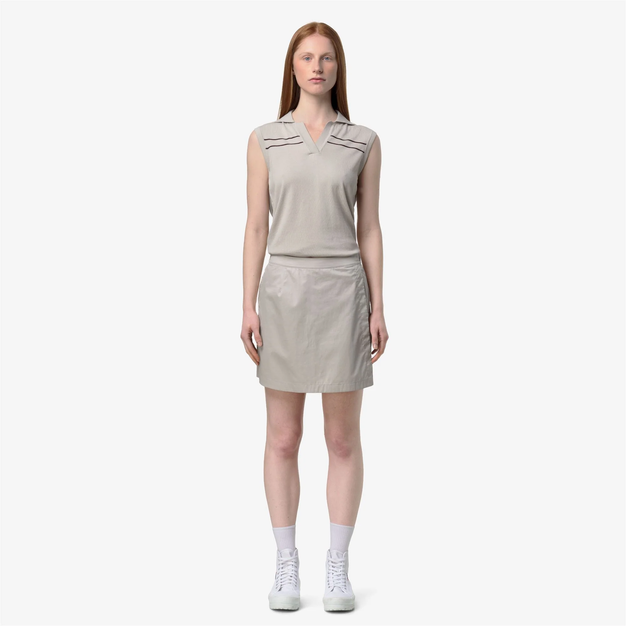 LAMANDIE SHINY COTTON - Shorts - Sport  Shorts - Woman - BEIGE LT - Image 3