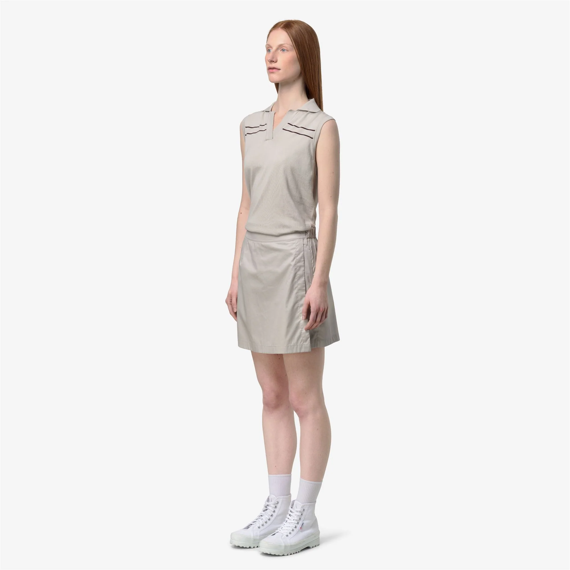LAMANDIE SHINY COTTON - Shorts - Sport  Shorts - Woman - BEIGE LT - Image 4