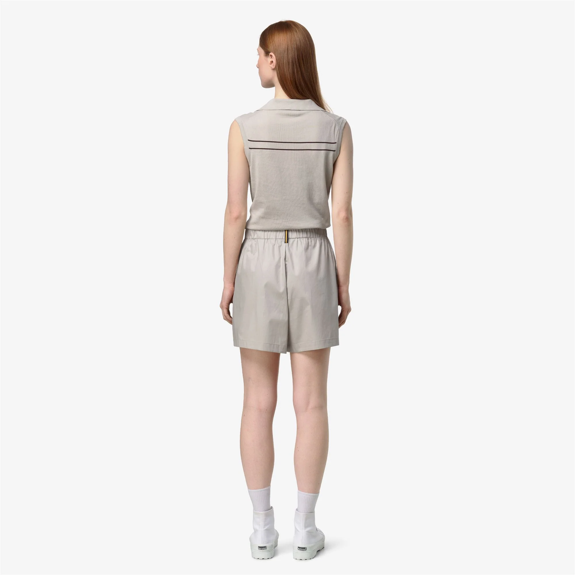 LAMANDIE SHINY COTTON - Shorts - Sport  Shorts - Woman - BEIGE LT - Image 5