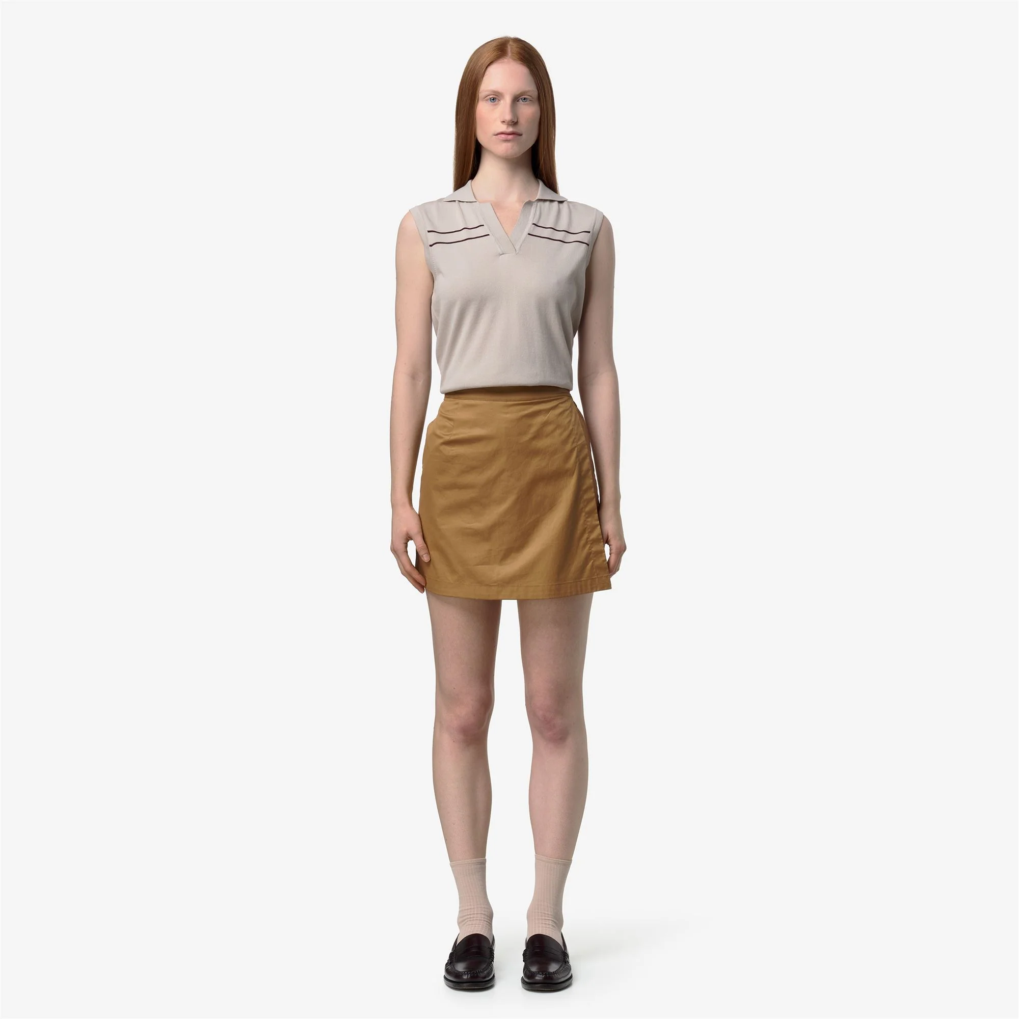 LAMANDIE SHINY COTTON - Shorts - Sport  Shorts - Woman - BROWN BISTRE - Image 3