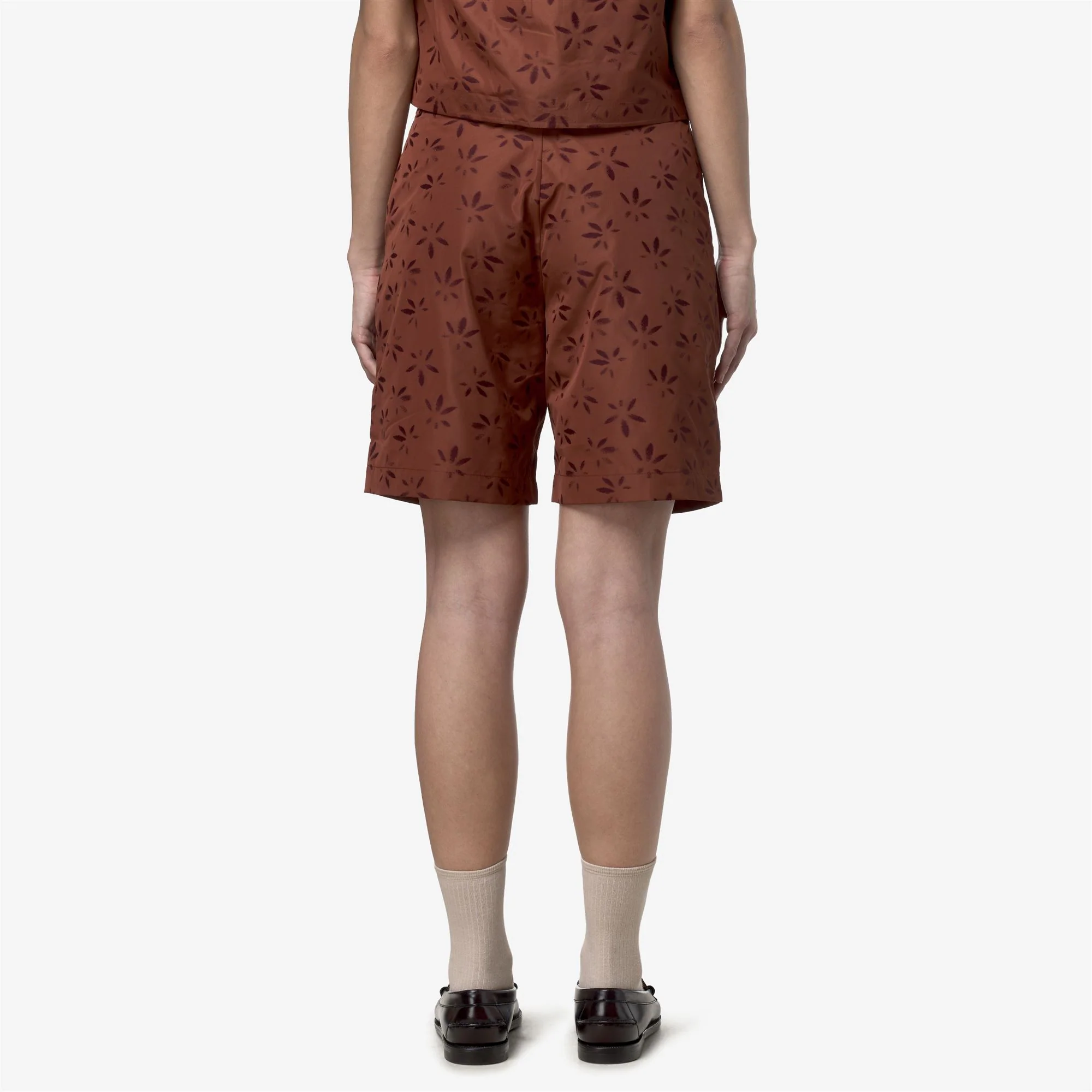 LAROSE EMBY JACQUARD - Shorts - Sport  Shorts - Woman - BROWN-VIOLET JACQUARD - Image 5