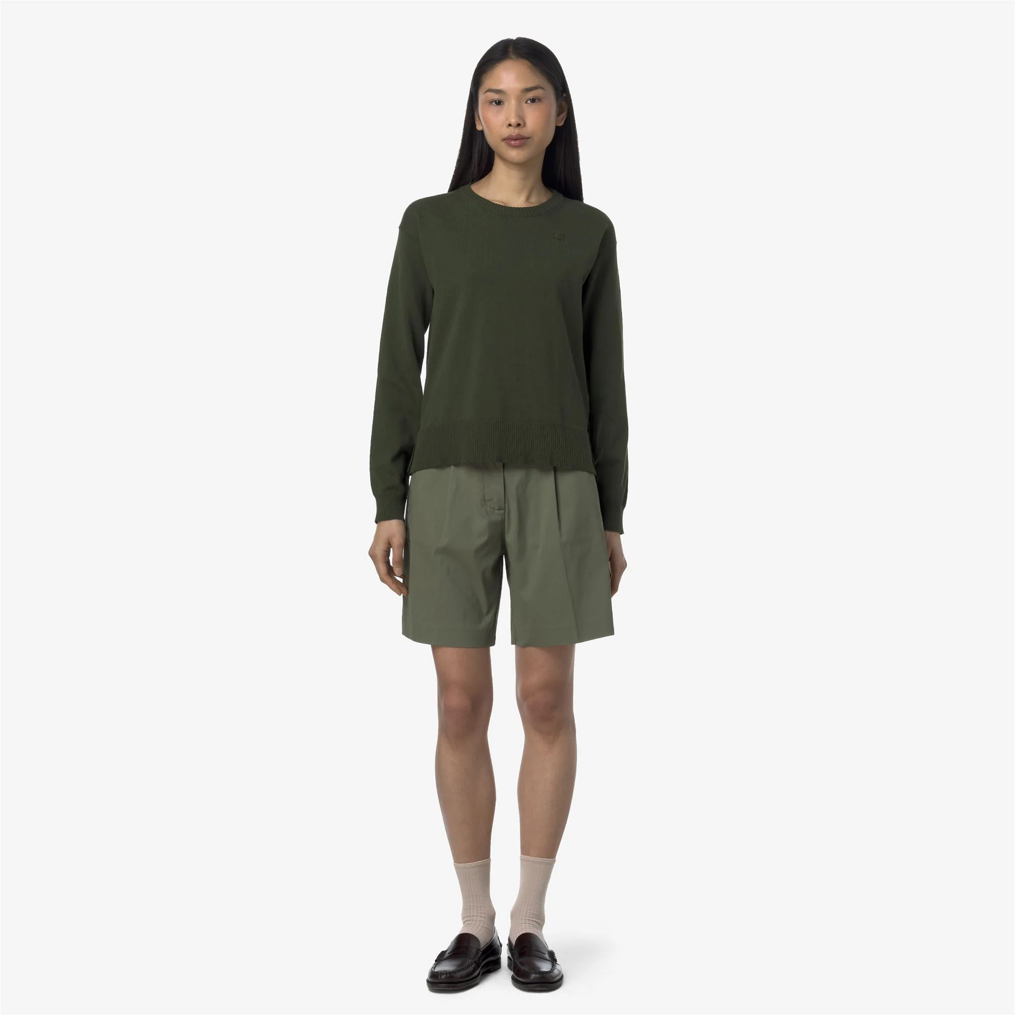 NIVE TWILL TECH - Shorts - CHINO - Woman - GREEN LICHEN - Image 3