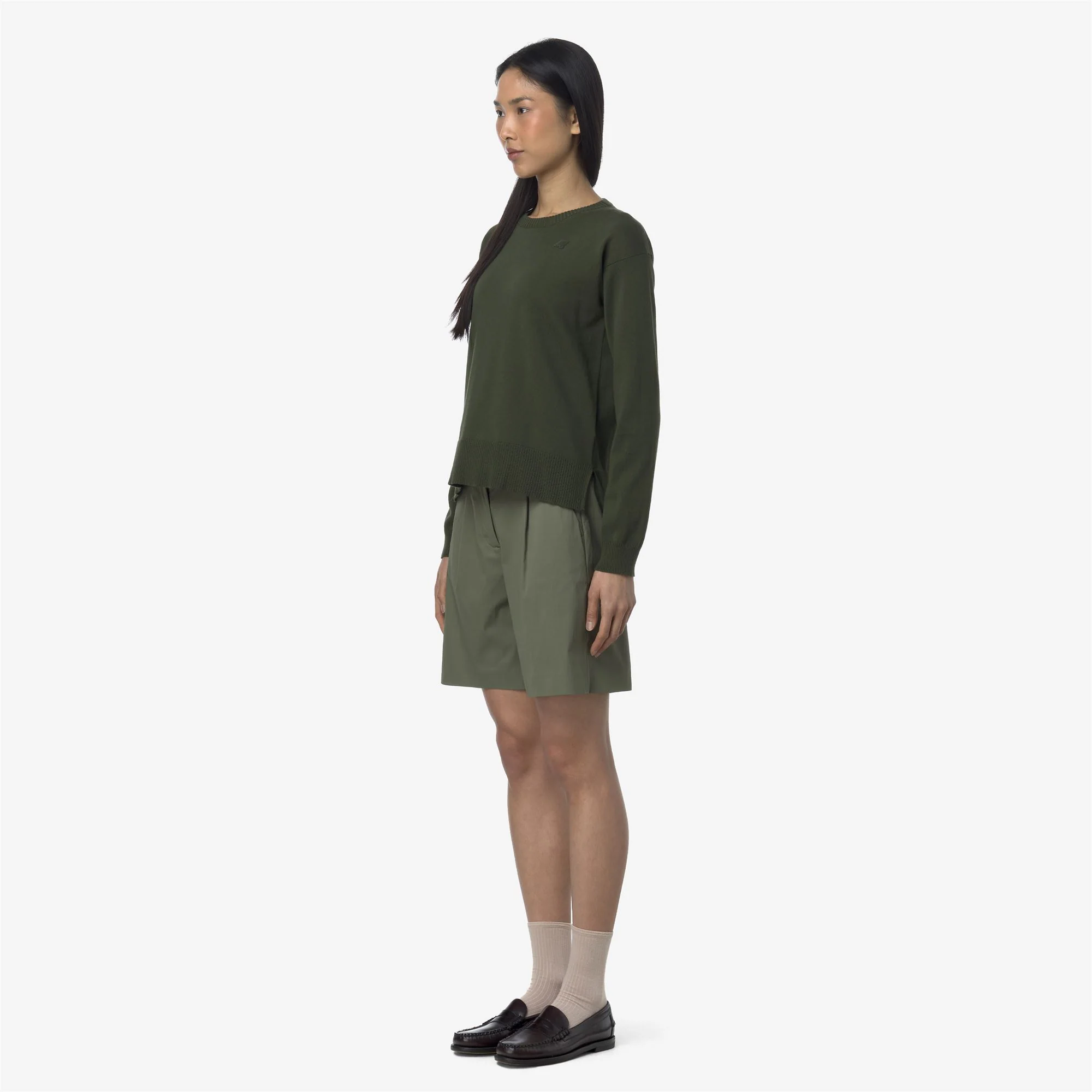 NIVE TWILL TECH - Shorts - CHINO - Woman - GREEN LICHEN - Image 4