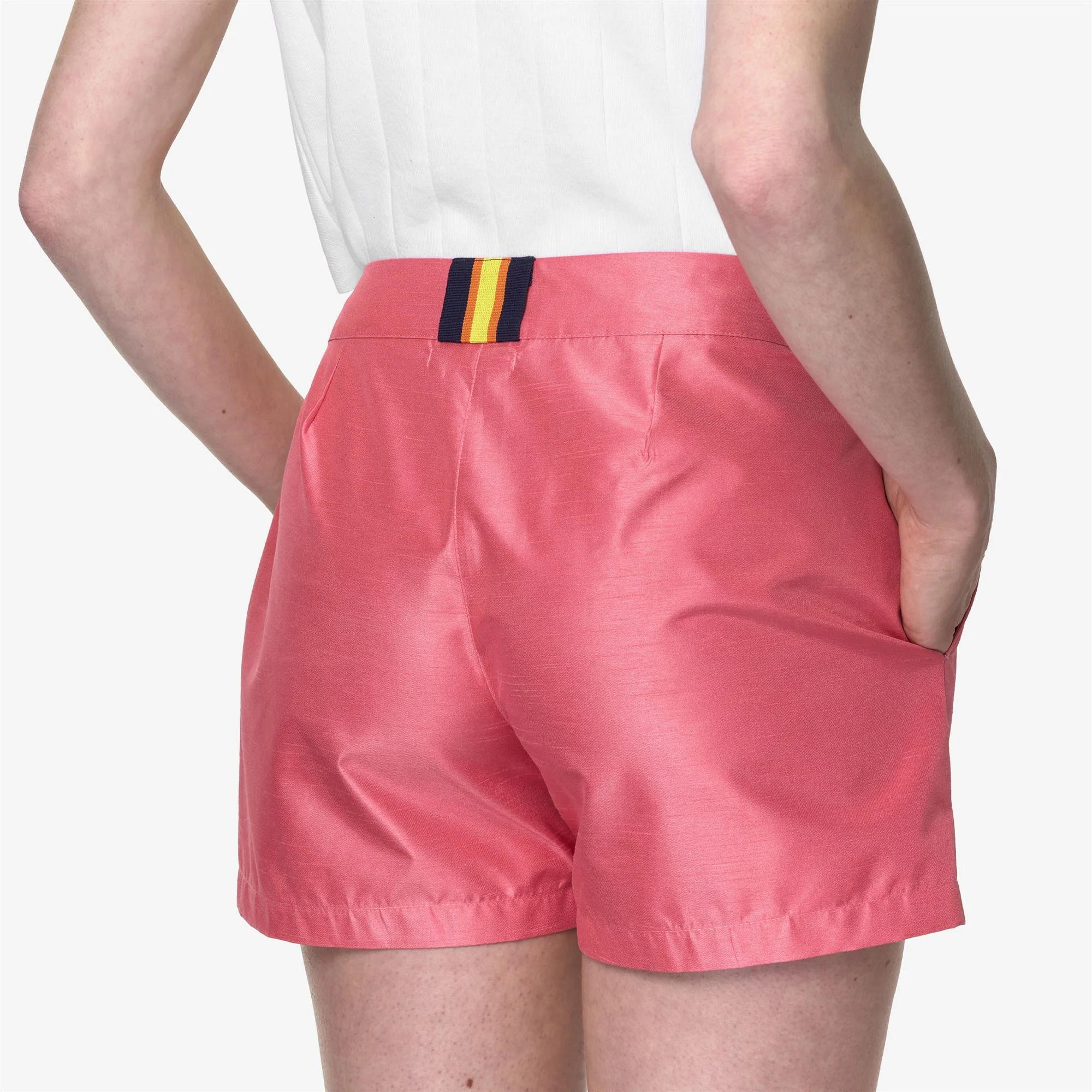 SHORY SHANTUNG - LIKE 2L - Shorts - Sport  Shorts - Woman - PINK CAMELIA SHANTUNG - Image 2