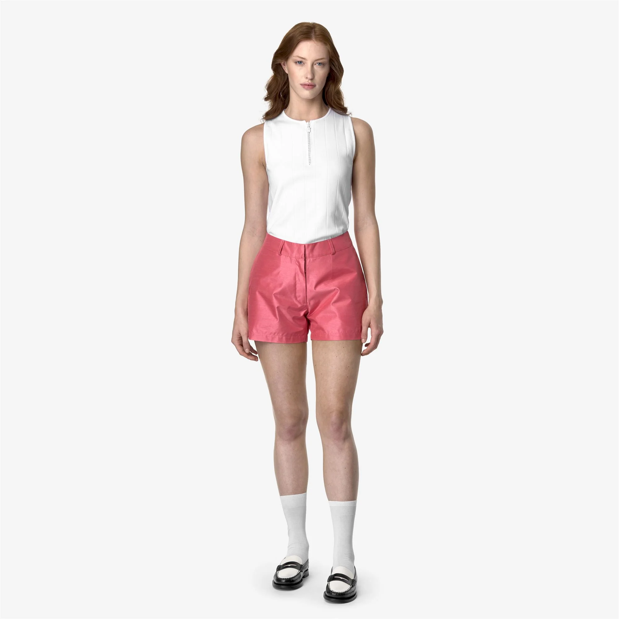 SHORY SHANTUNG - LIKE 2L - Shorts - Sport  Shorts - Woman - PINK CAMELIA SHANTUNG - Image 3
